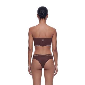 L/AB c/o Off-White Women&rsquo;s Strapless Bandeau Bra - Brown - BROWN