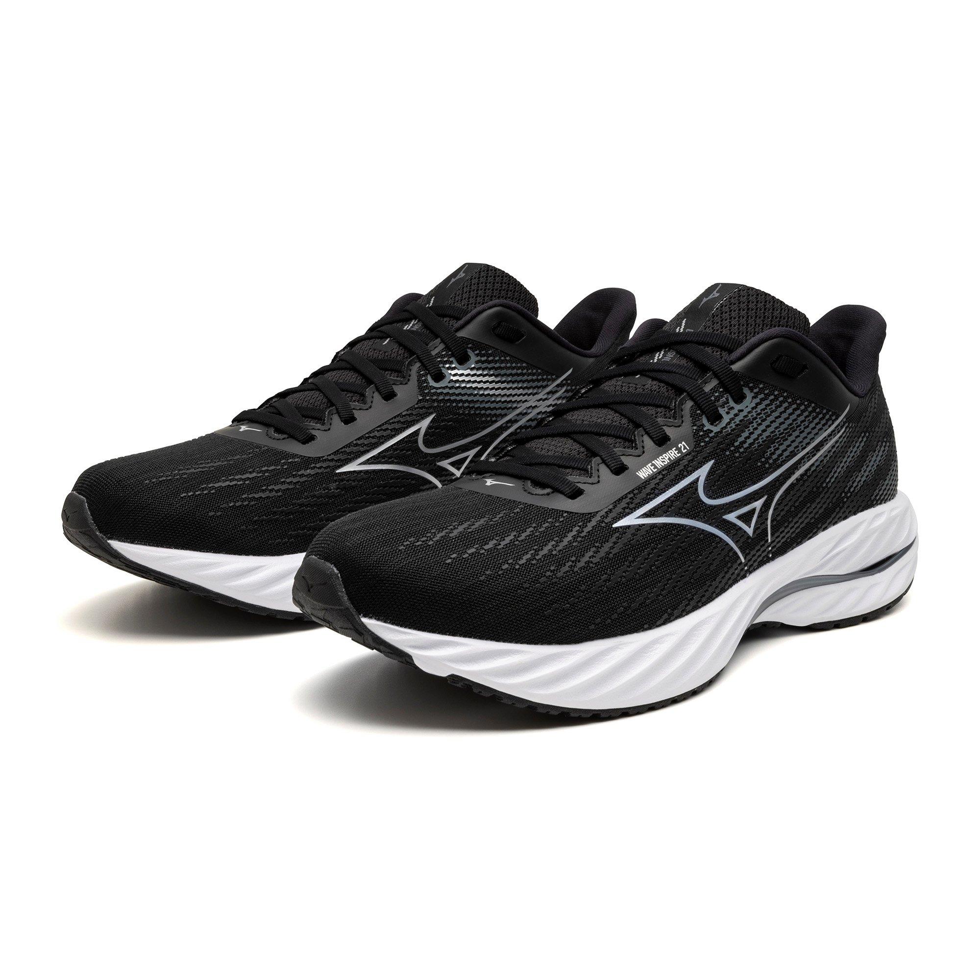 Mizuno Wave Inspire 21 Men's Cushioned Running Shoe - Black