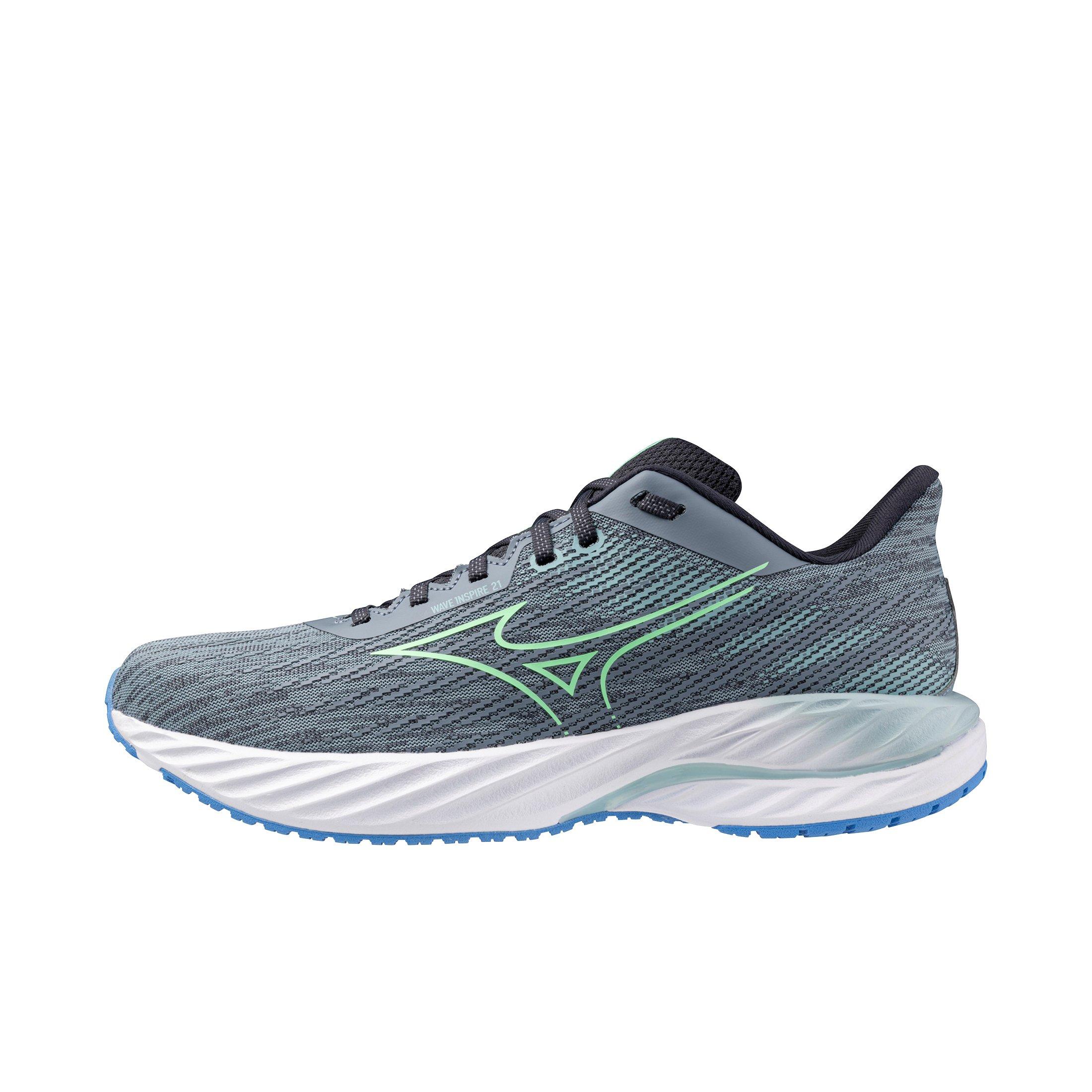 Mizuno Wave Inspire 21 2E "Tradewinds/Neo Mint" Men's Wide Running Shoe - TRADEWINDS/MINT Thumbnail View 2