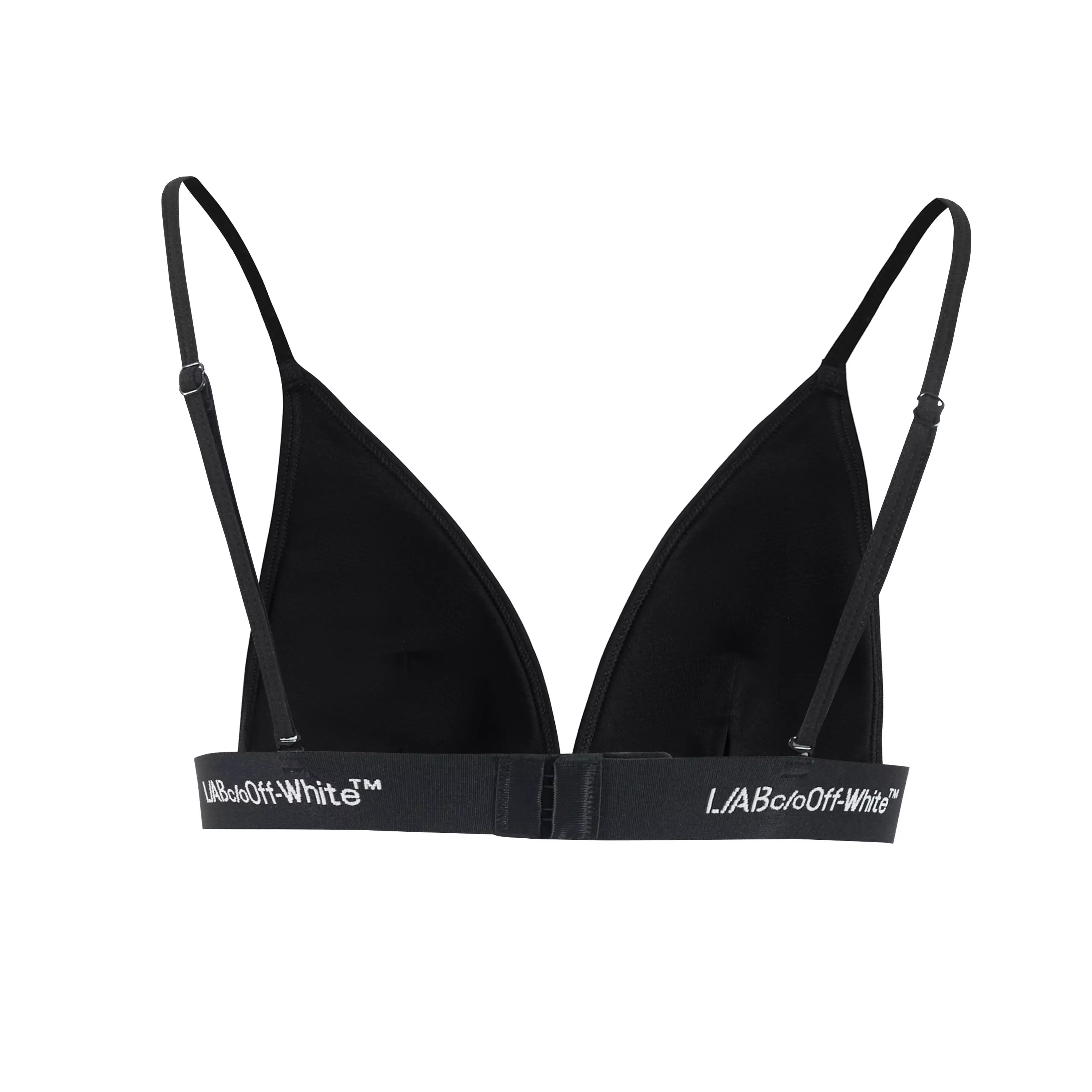 L/AB c/o Off-White Women&rsquo;s Thin Strap Triangle Bra - Black - BLACK
