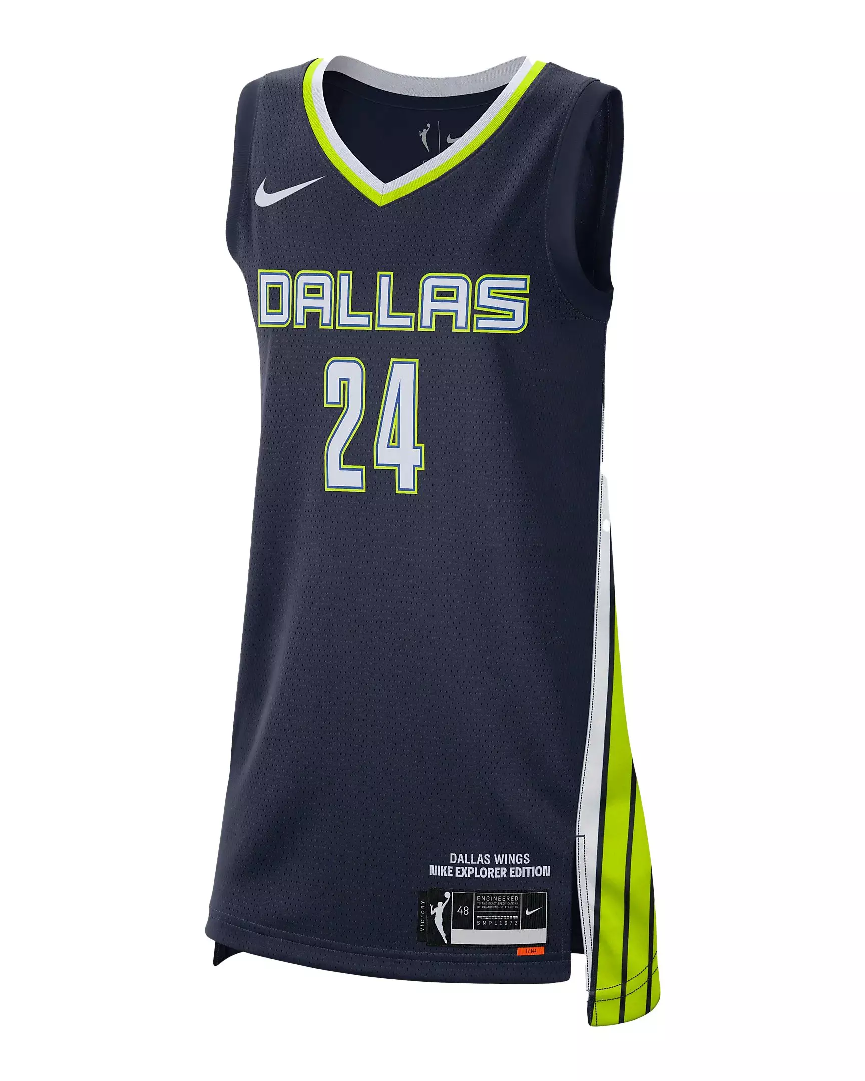 Nike Women's WNBA Dallas Wings Explorer Edition Victory Jersey-Navy - BLUE
