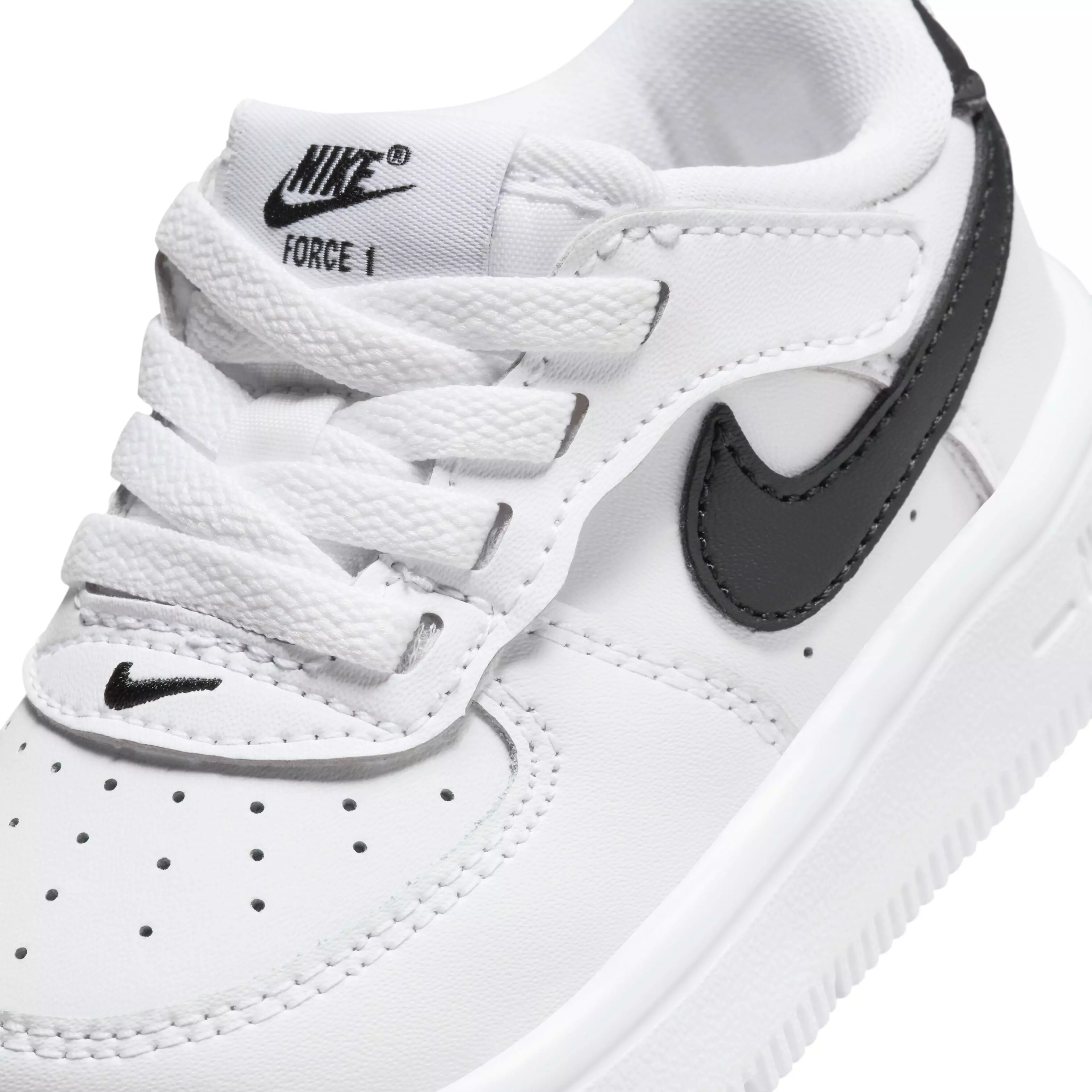 Nike Force 1 Low EasyOn "White/Black" Infant Boys' Shoe - WHITE/BLACK