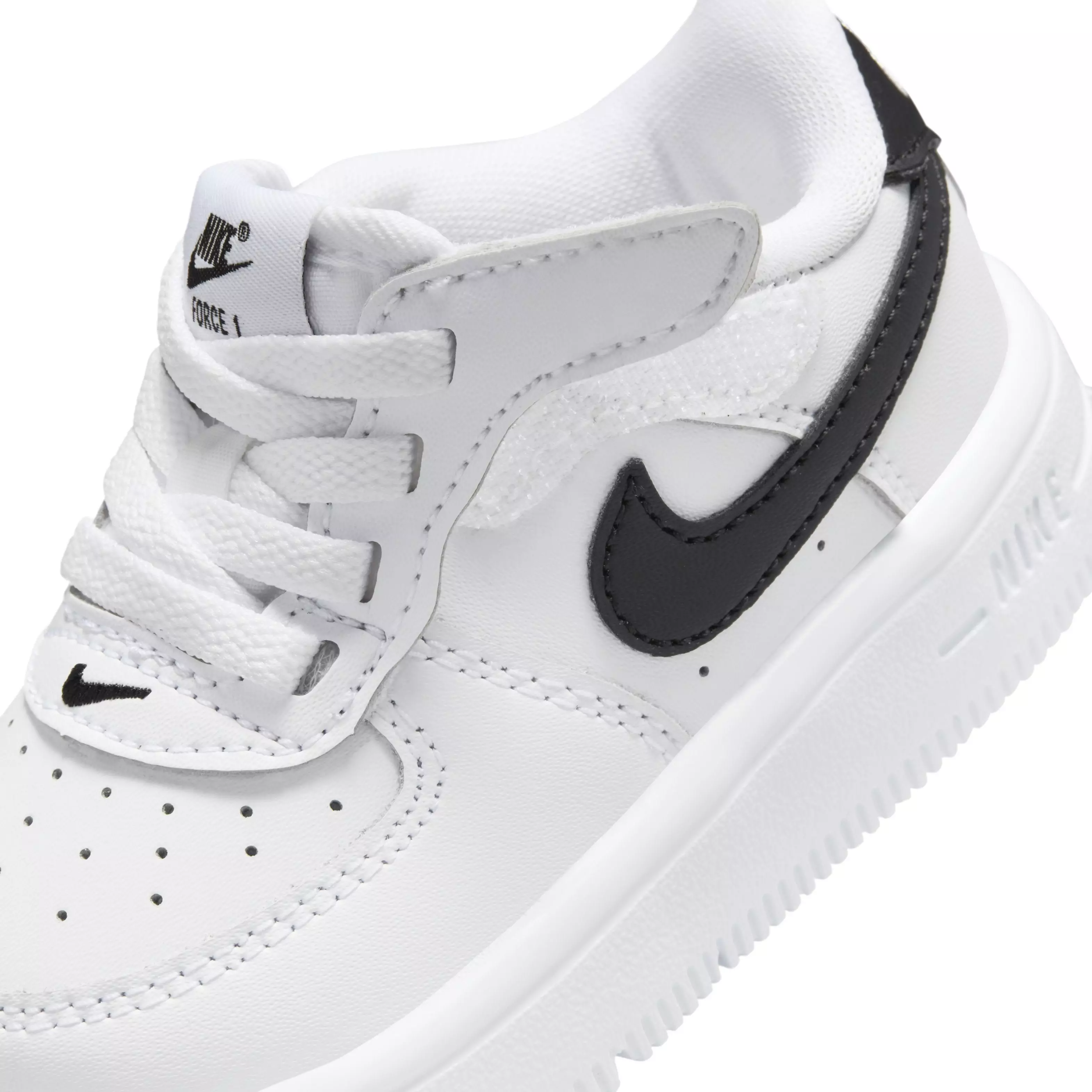 Nike Force 1 Low EasyOn "White/Black" Infant Boys' Shoe - WHITE/BLACK