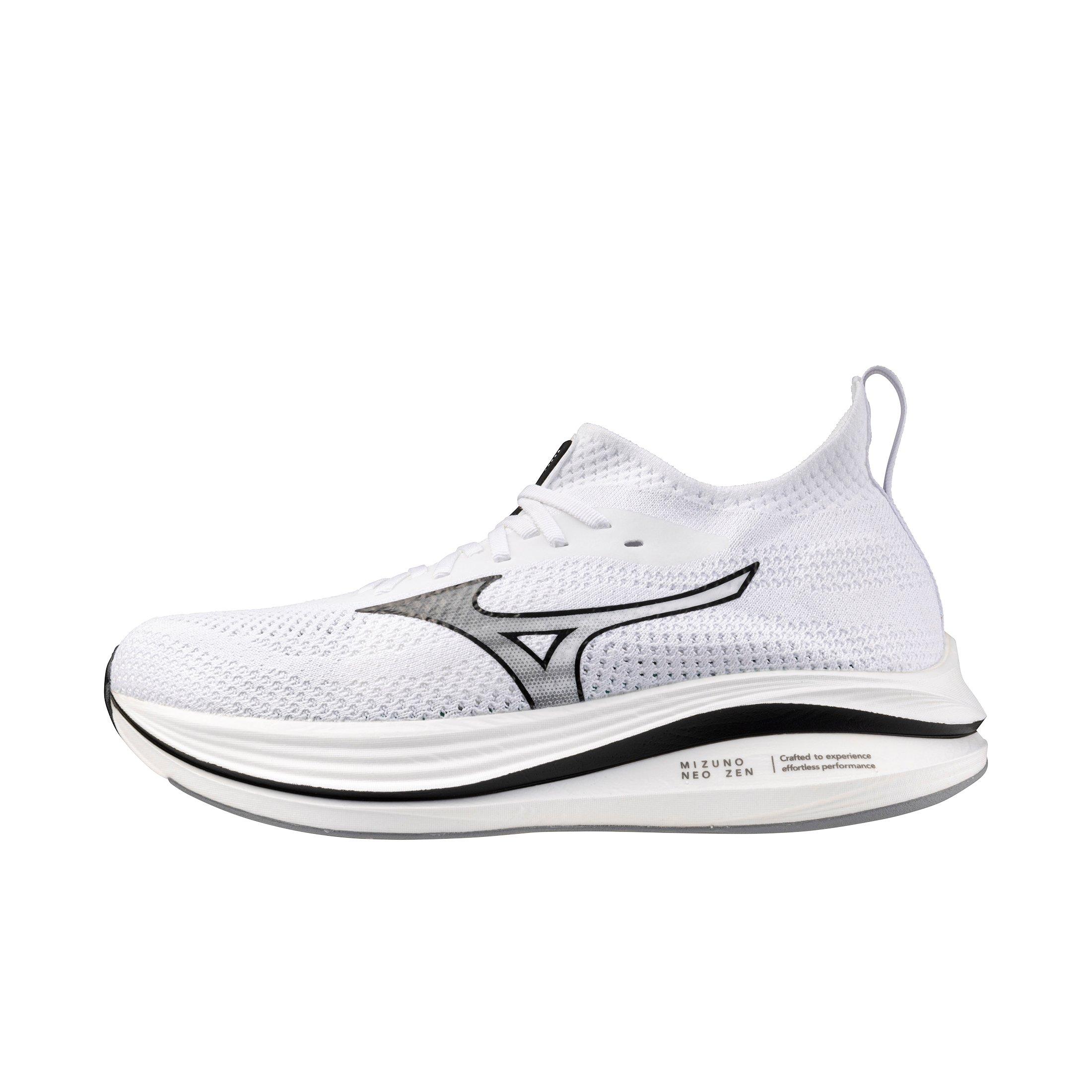 Mizuno Neo Zen "White/Black" Men's Running Shoe - WHITE/BLACK Thumbnail View 2