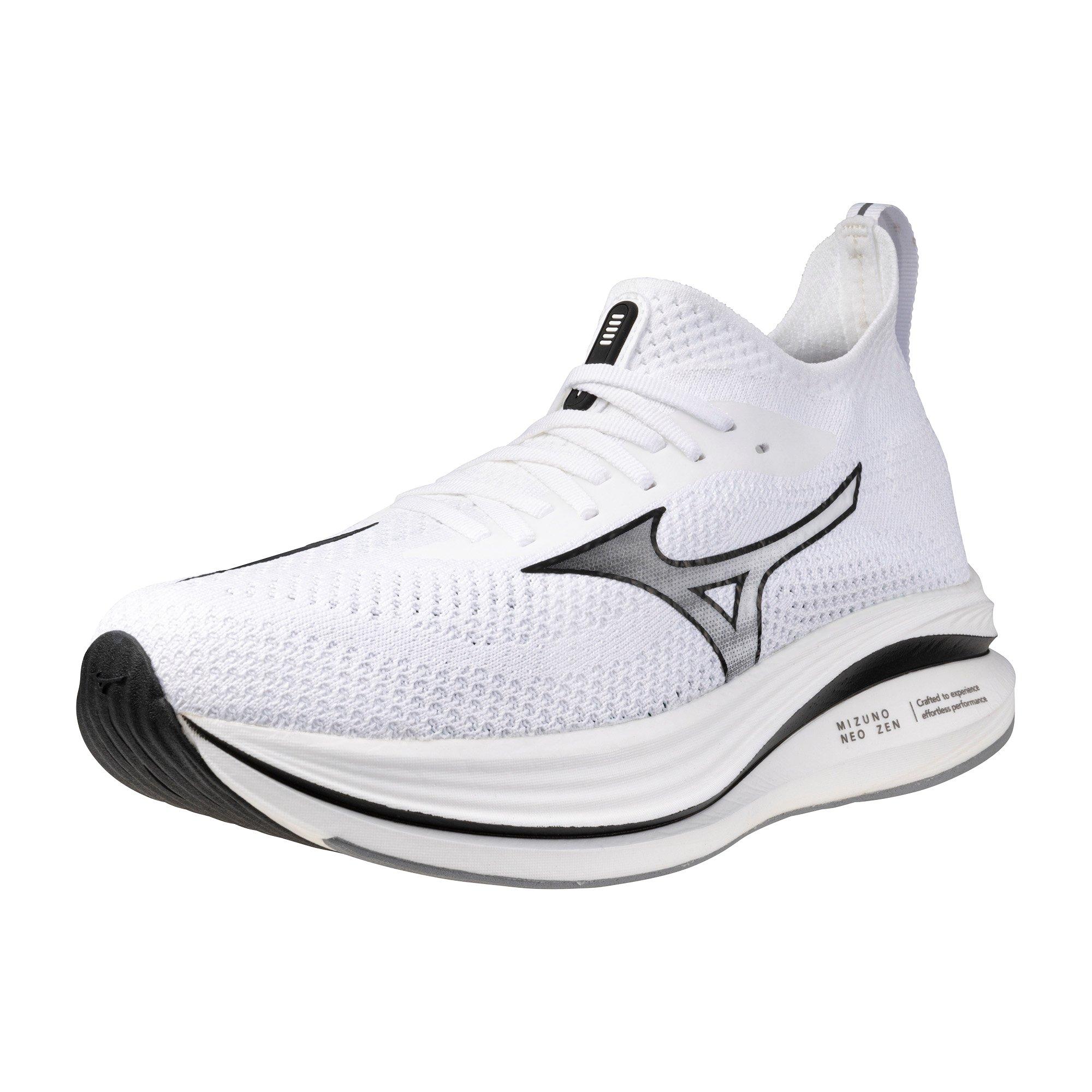 Mizuno Neo Zen "White/Black" Men's Running Shoe - WHITE/BLACK Thumbnail View 3