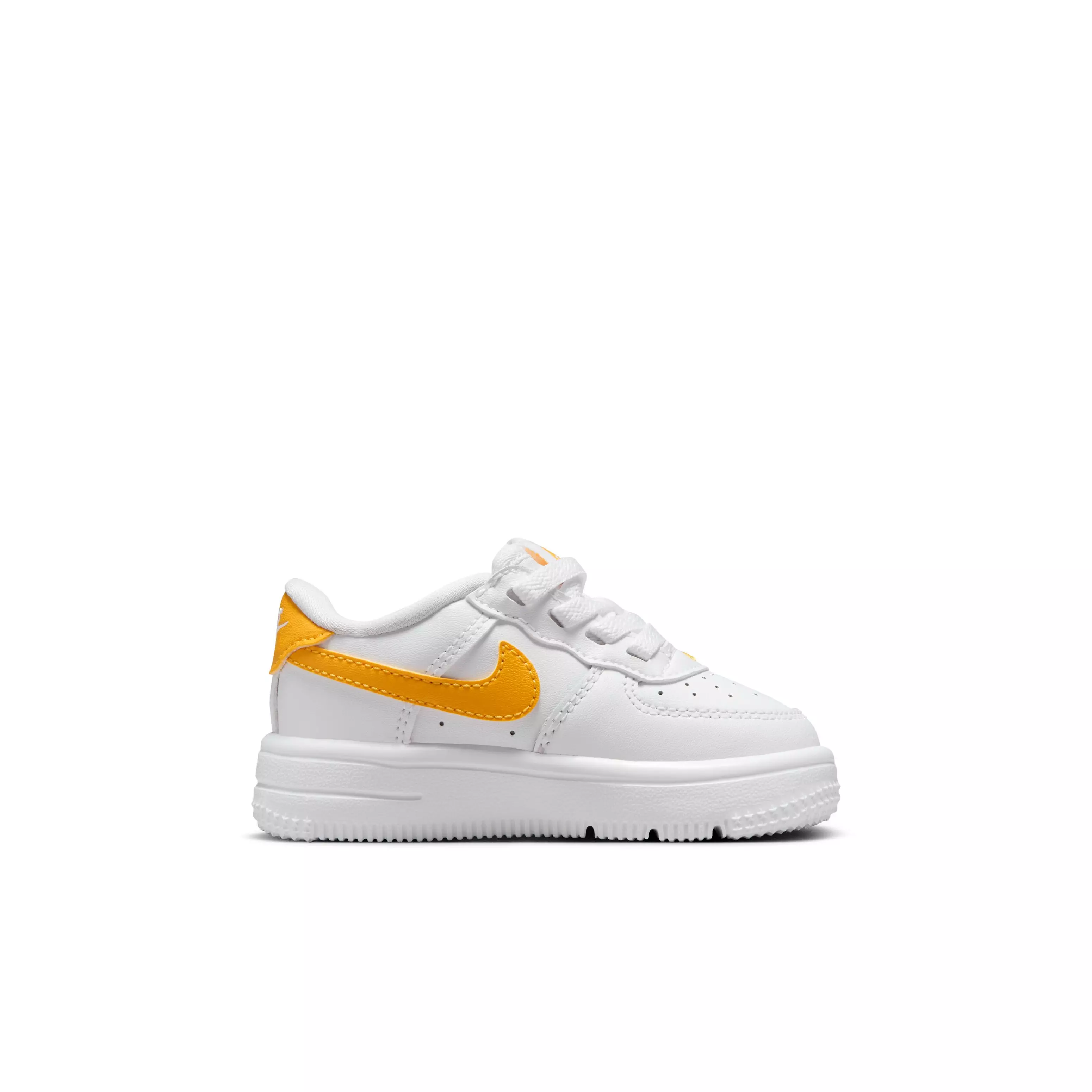 Nike Force 1 Low EasyOn "White/White/University Gold" Infant Boys' Shoe - WHITE/WHITE/GOLD