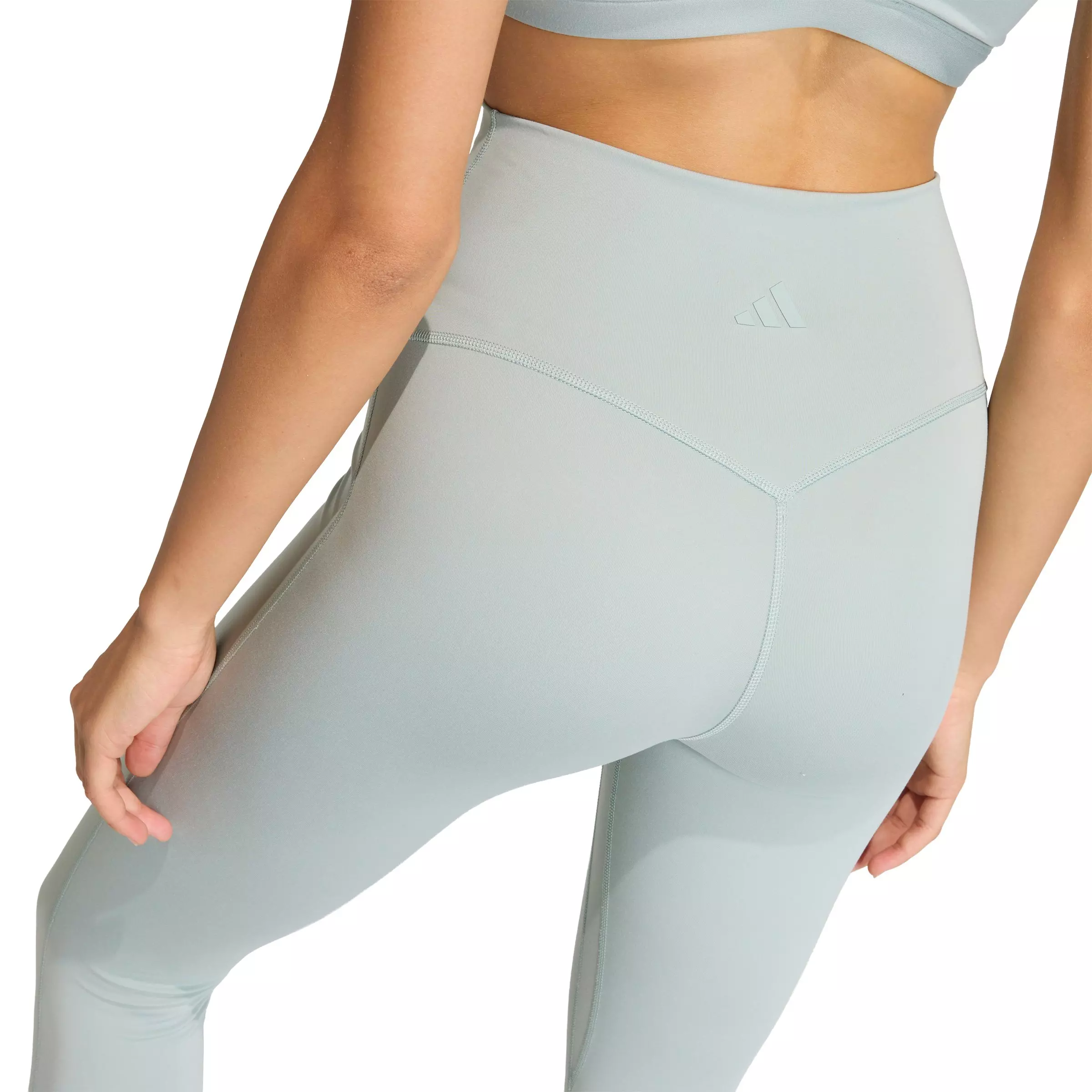 adidas Women's All Me Sculpt 7/8 Leggings-Sage Green - SAGE GREEN