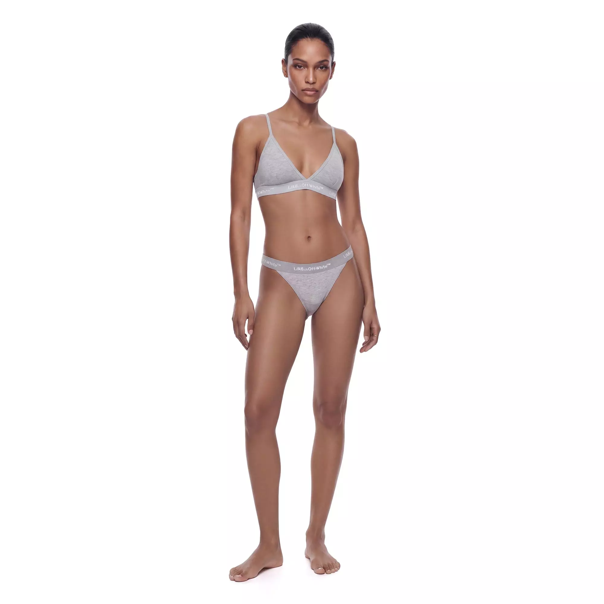 L/AB c/o Off-White Women&rsquo;s Horizontal Waistband V-String - Grey - GREY