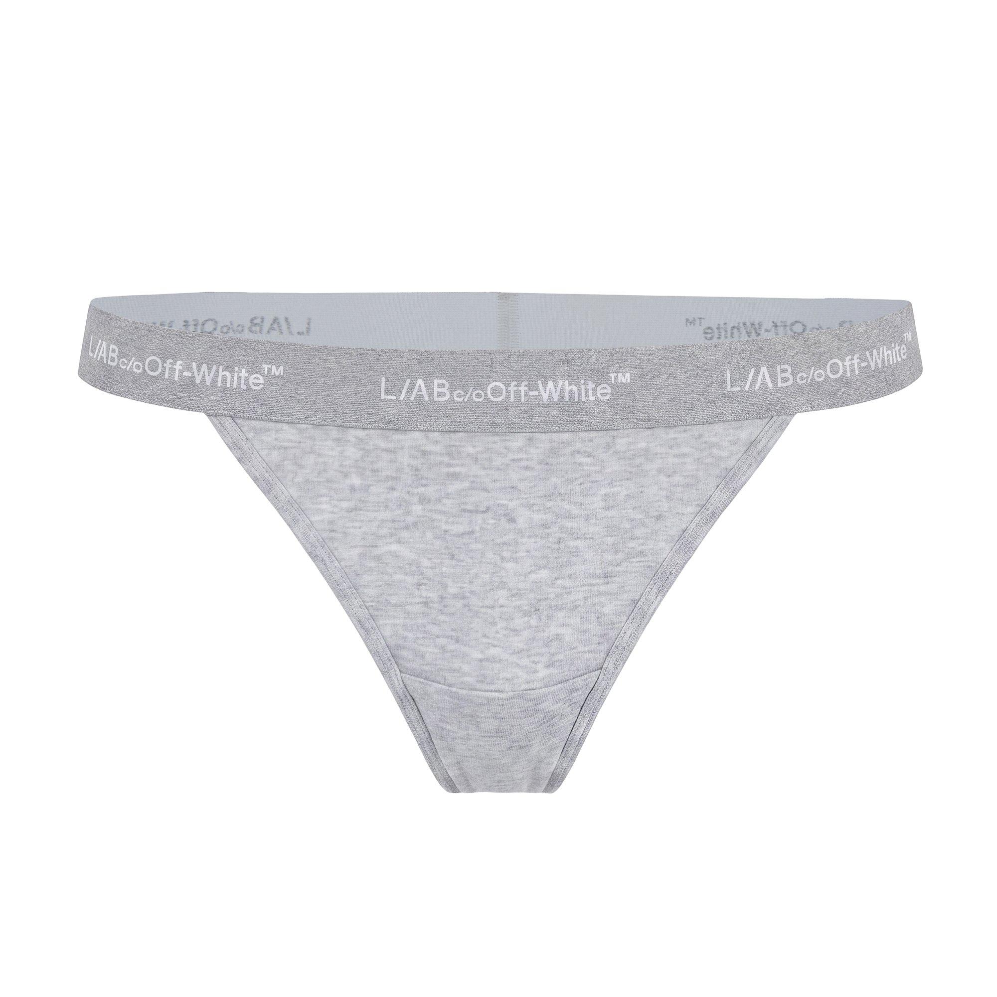 L/AB c/o Off-White Women&rsquo;s Horizontal Waistband V-String - Grey - GREY
