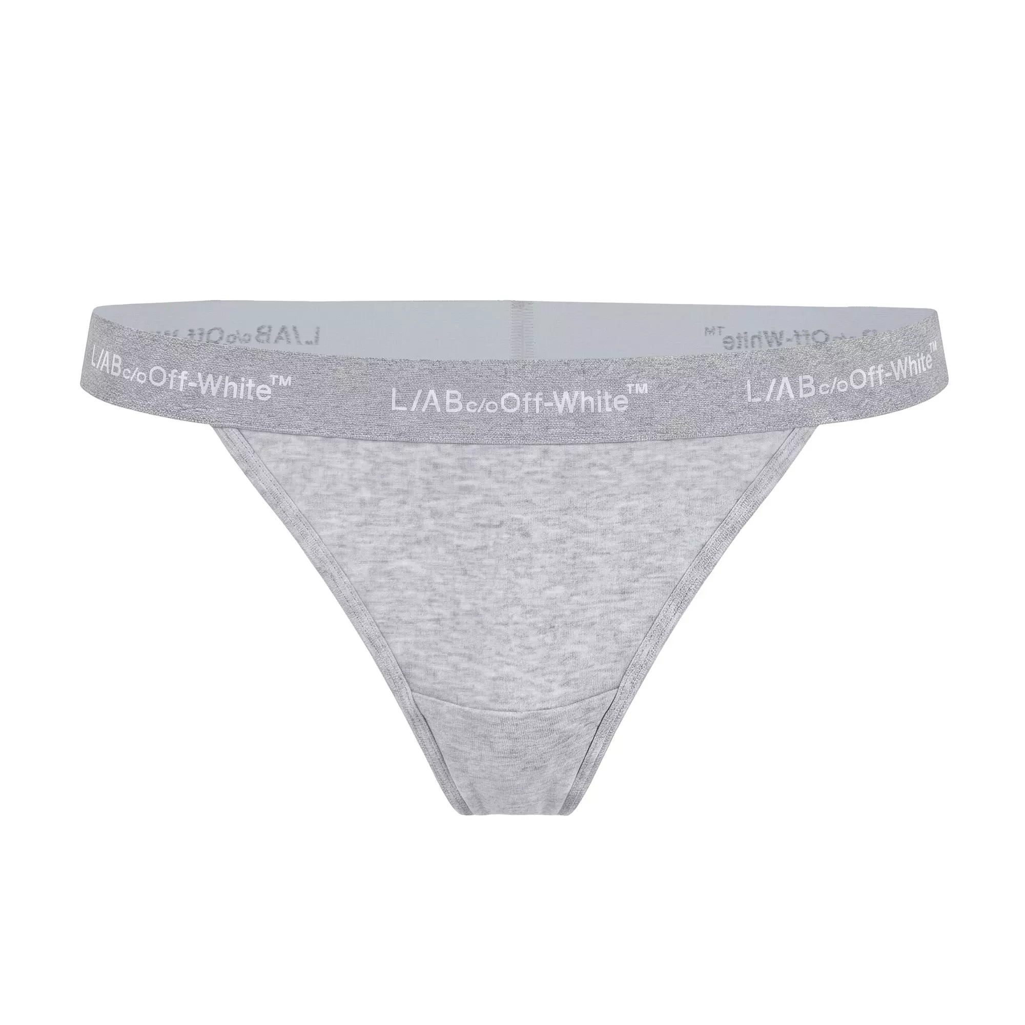 L/AB c/o Off-White Women&rsquo;s Horizontal Waistband V-String - Grey - GREY