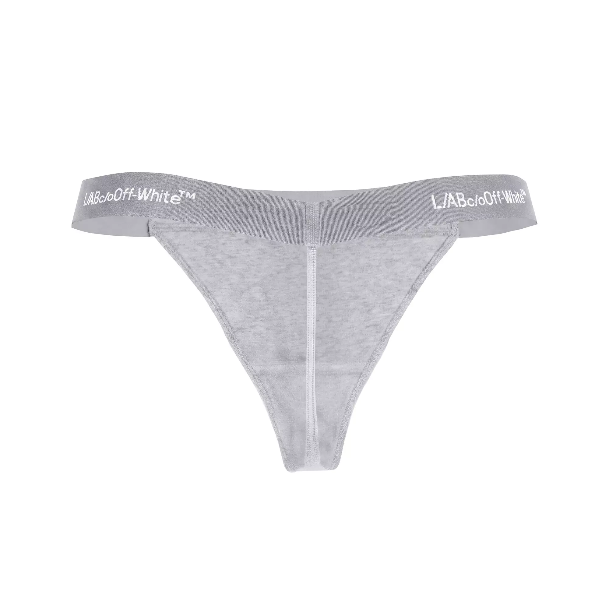 L/AB c/o Off-White Women&rsquo;s Horizontal Waistband V-String - Grey - GREY