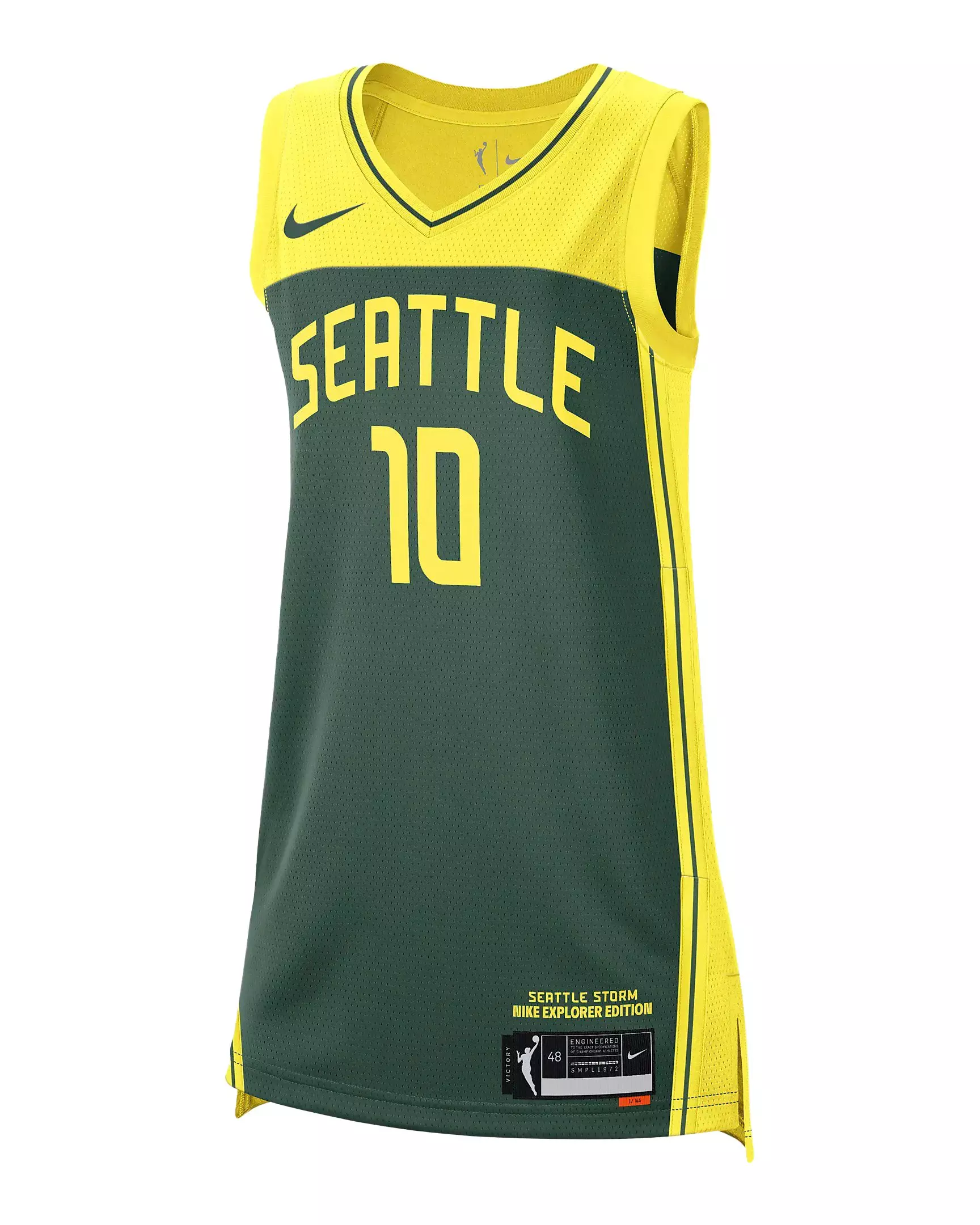 Nike Women's WNBA Seattle Storm Explorer Edition Victory Jersey-Green - GREEN