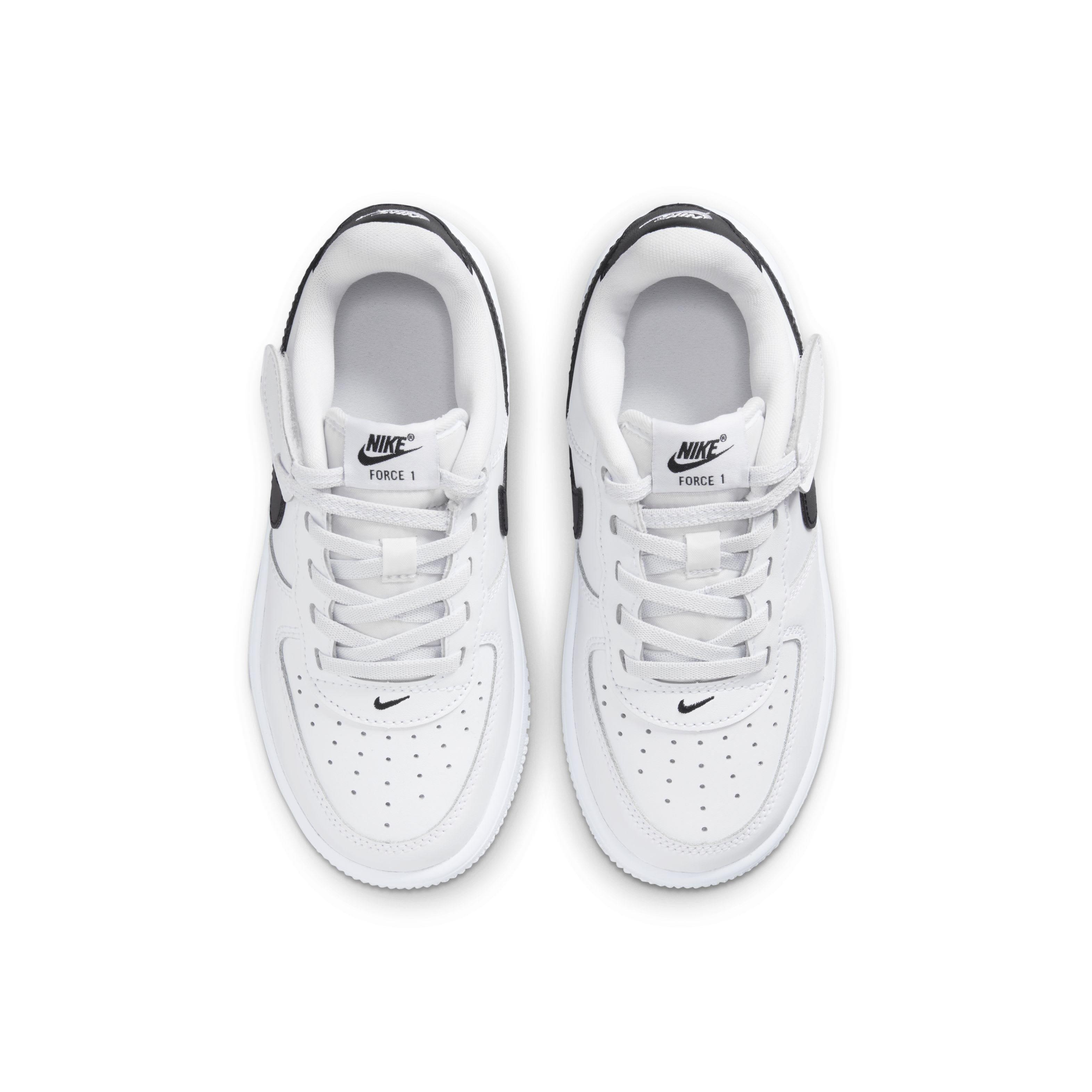Nike Force 1 Low EasyOn Preschool Boys' "White/Black" Shoe