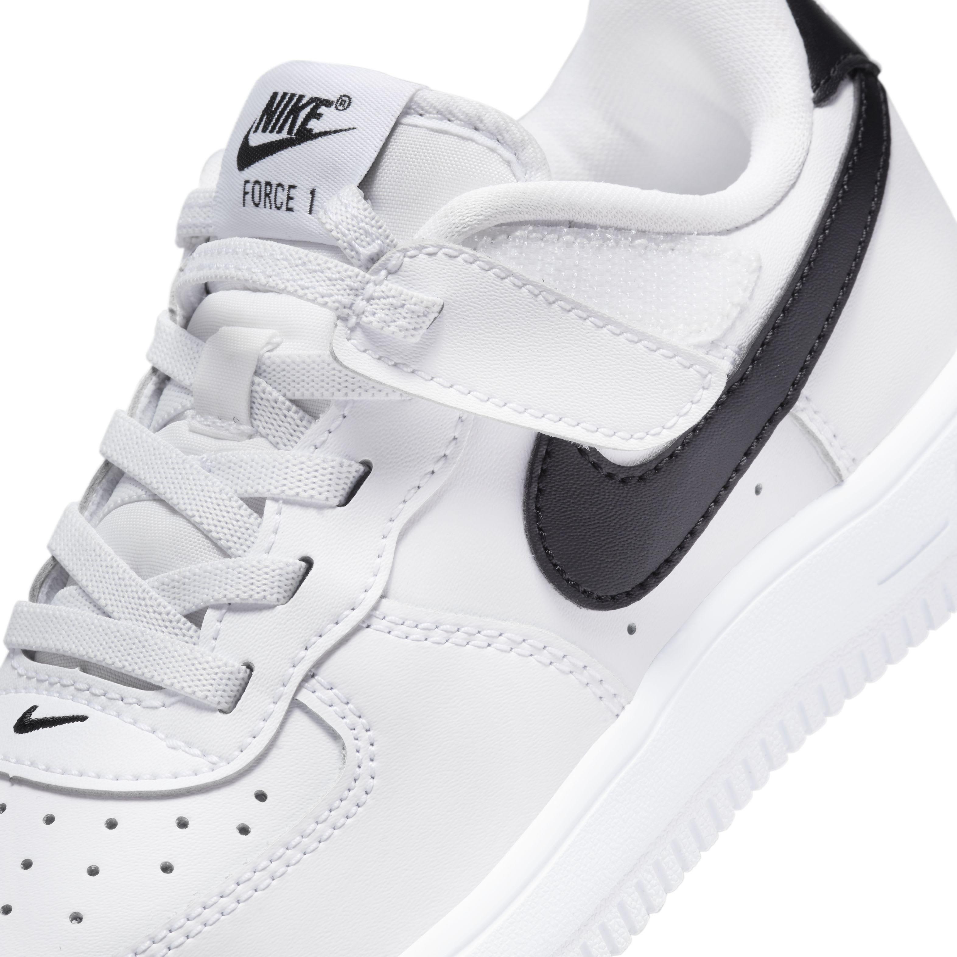 Nike Force 1 Low EasyOn Preschool Boys' "White/Black" Shoe