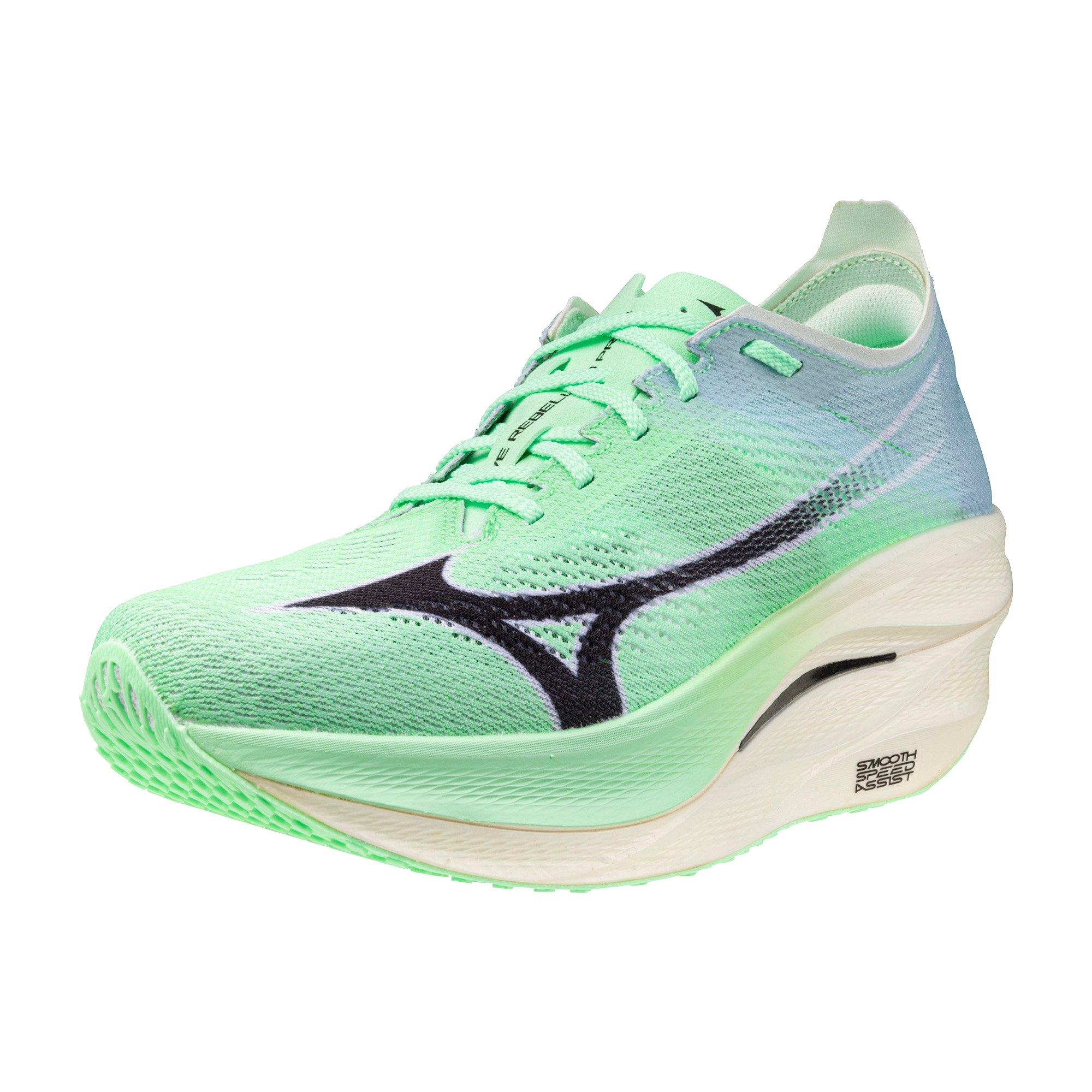 Mizuno Wave Rebellion Pro 3 "Neo Mint/Black" Unisex Running Shoe - MINT/BLACK Thumbnail View 3
