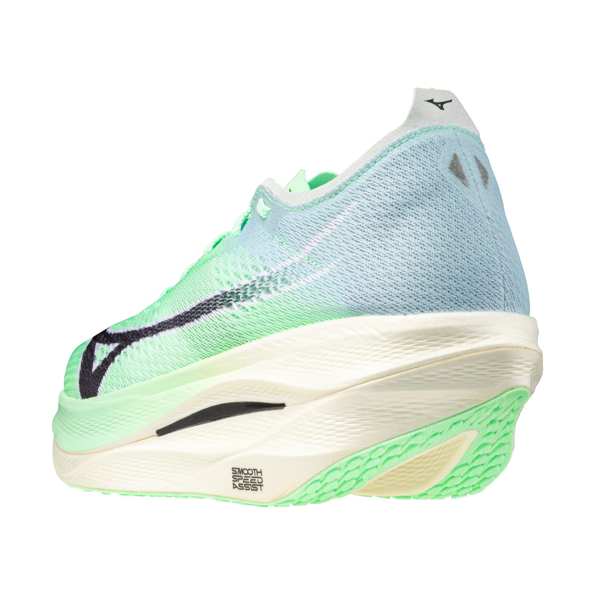 Mizuno Wave Rebellion Pro 3 "Neo Mint/Black" Unisex Running Shoe - MINT/BLACK Thumbnail View 4