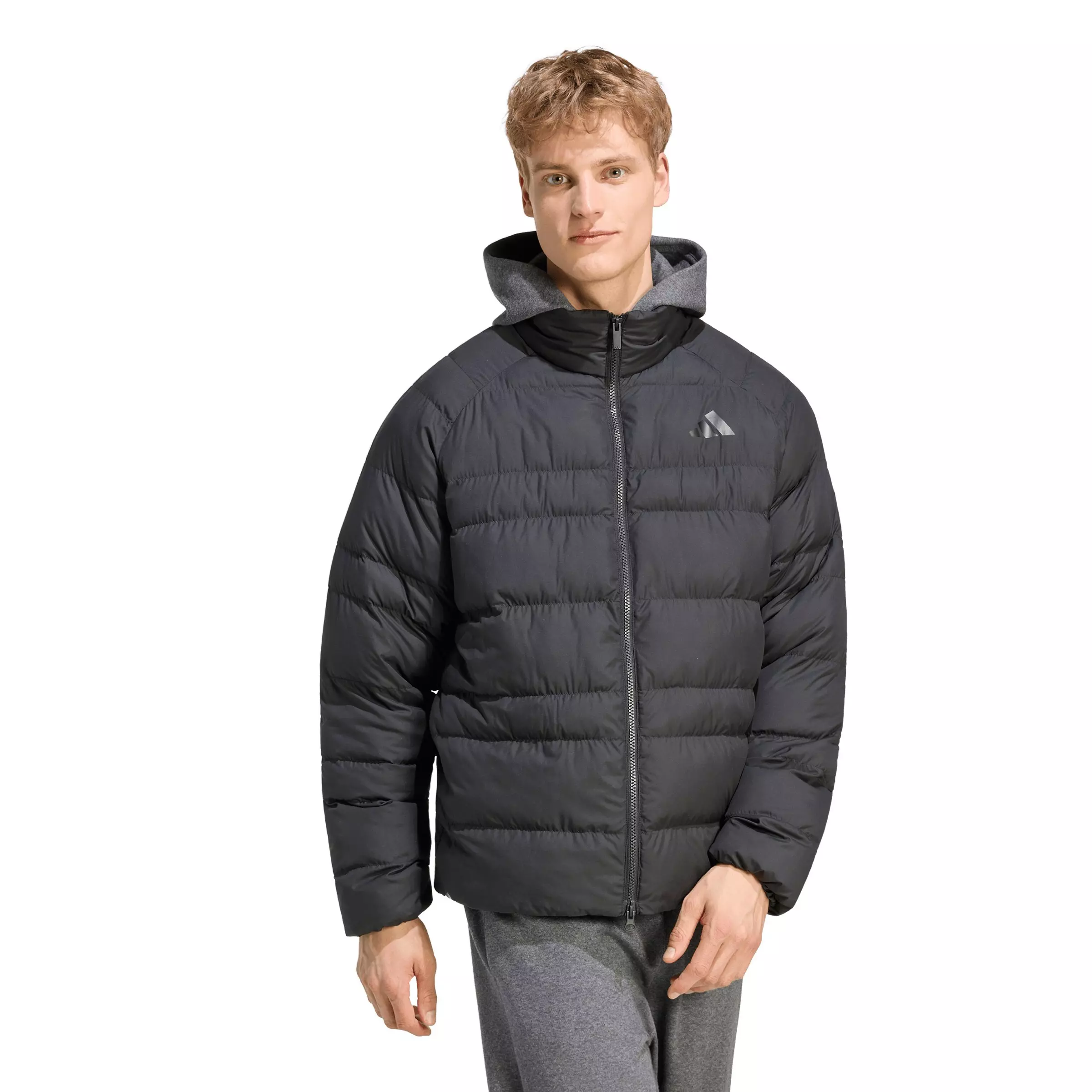 adidas Men's Essentials Packable Insulated Jacket - Black - BLACK