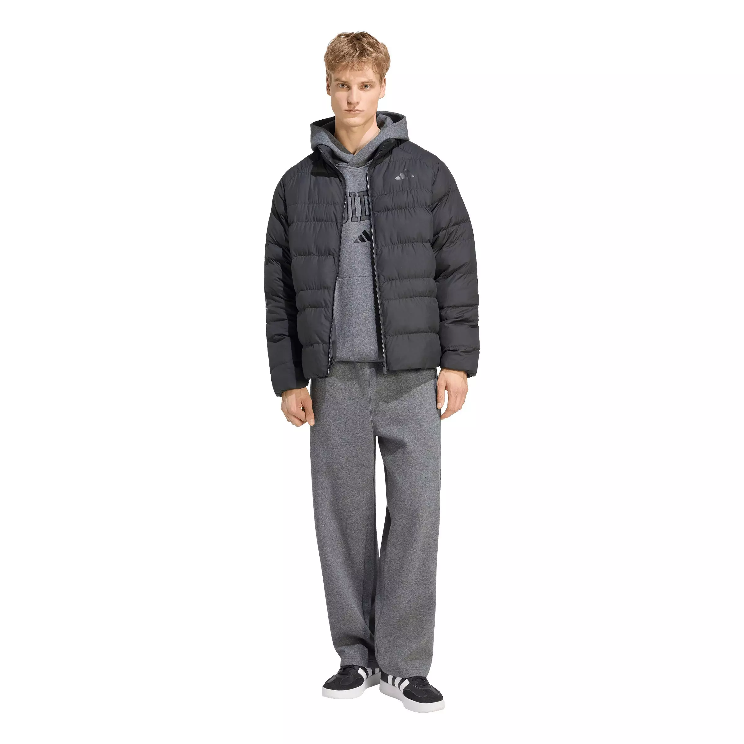adidas Men's Essentials Packable Insulated Jacket - Black - BLACK