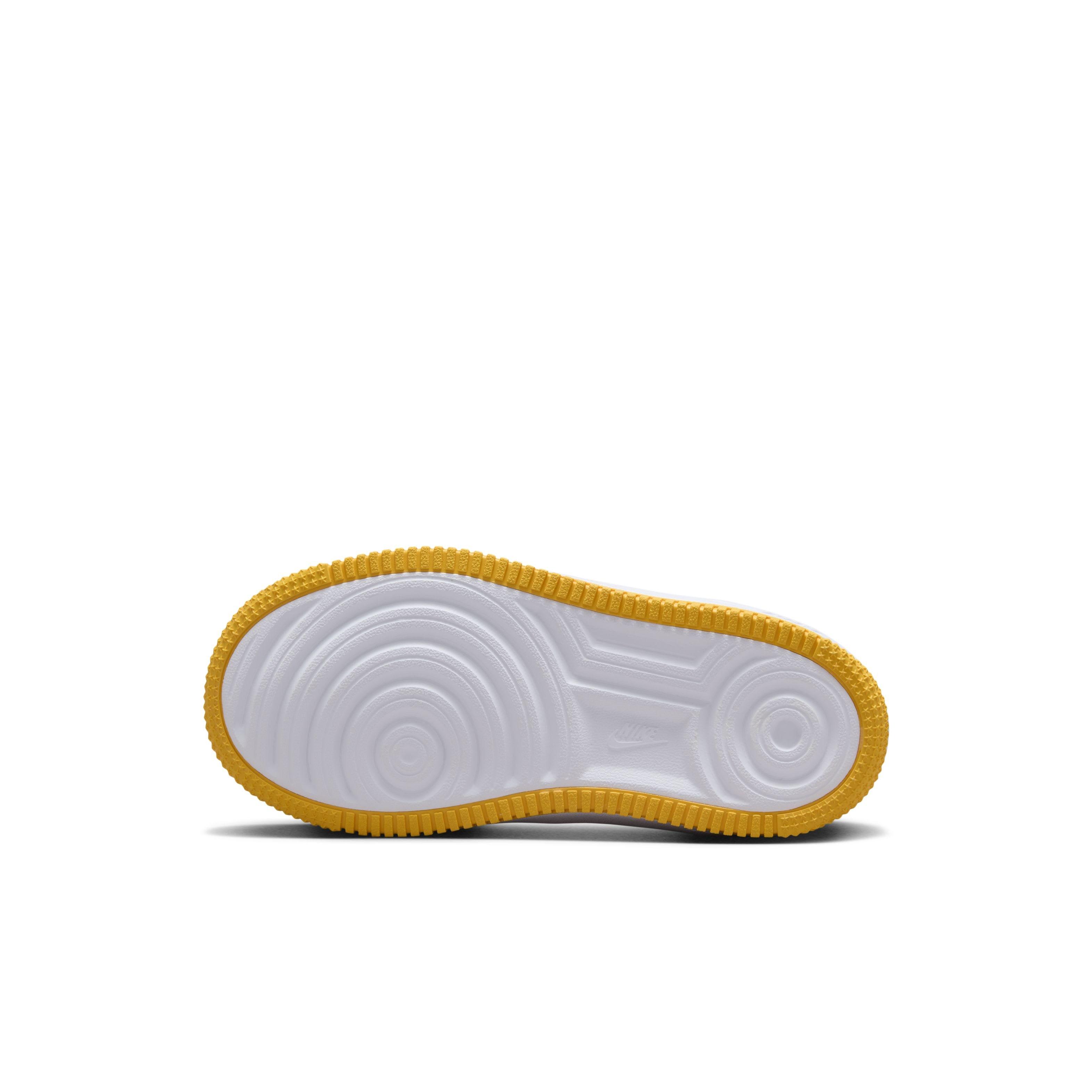 Nike Force 1 Low EasyOn Preschool Boys' "White/White/University Gold" Shoe