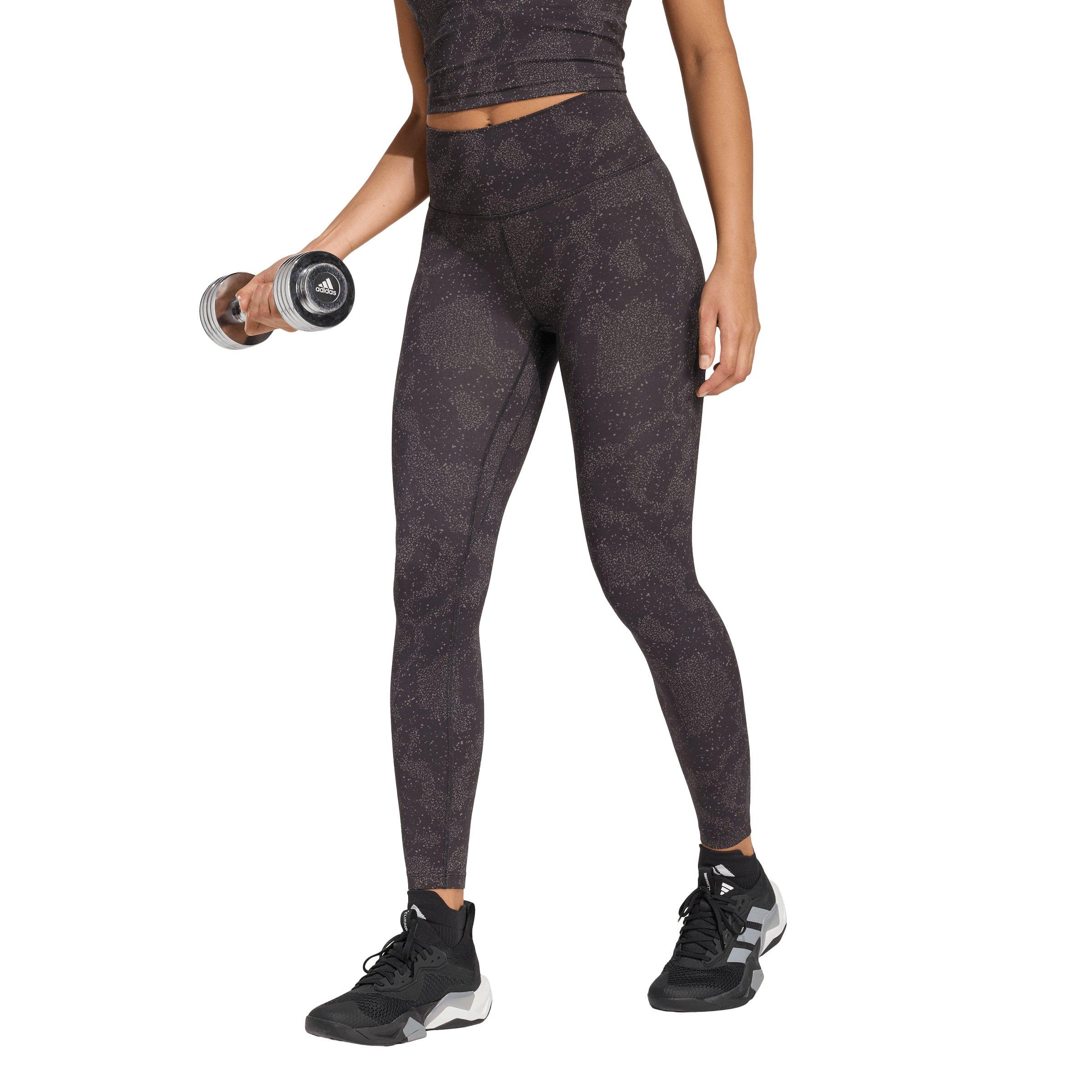 adidas Women's All Me Print 7/8 Leggings - Charcoal - CHARCOAL Thumbnail View 1