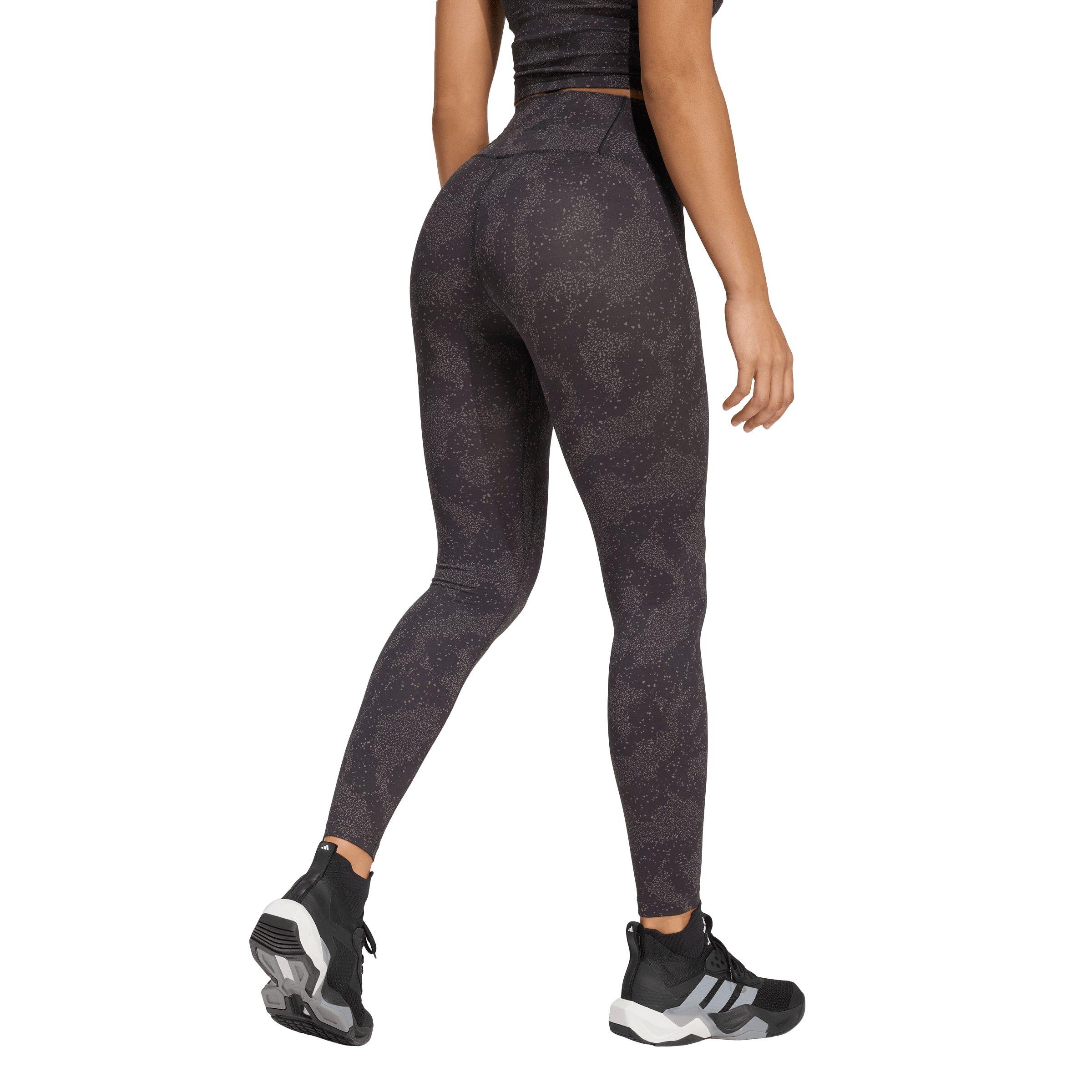 adidas Women's All Me Print 7/8 Leggings - Charcoal - CHARCOAL Thumbnail View 2