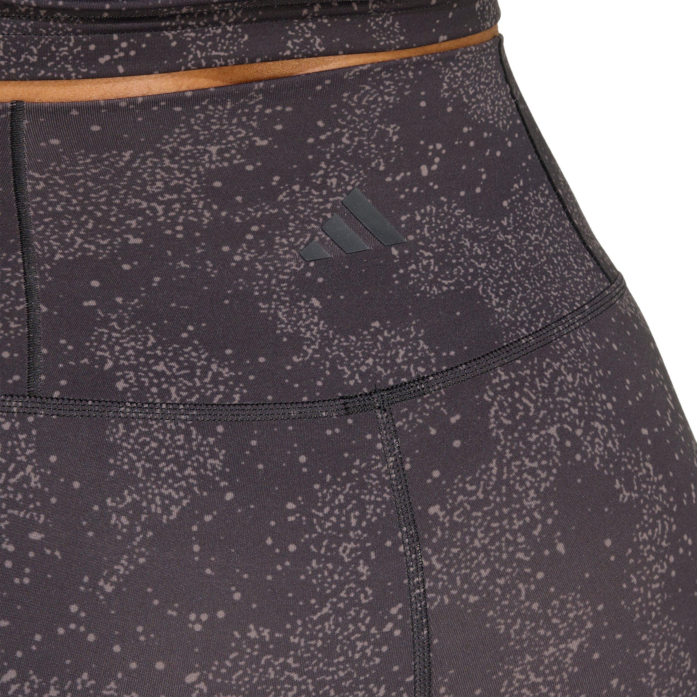 adidas Women's All Me Print 7/8 Leggings-Charcoal - CHARCOAL Thumbnail View 3