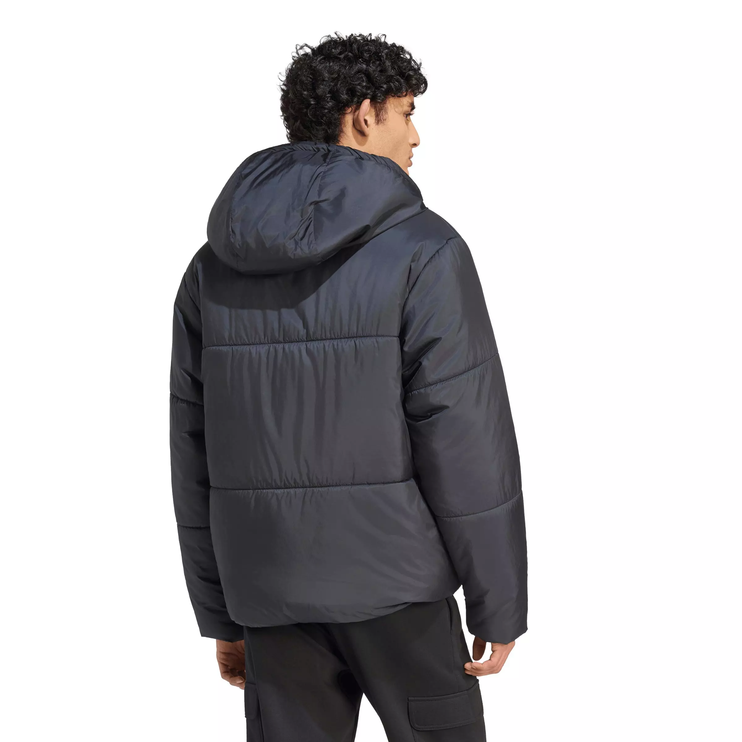 adidas Men's Essentials Highloft Insulated Puffer Jacket - Black - BLACK