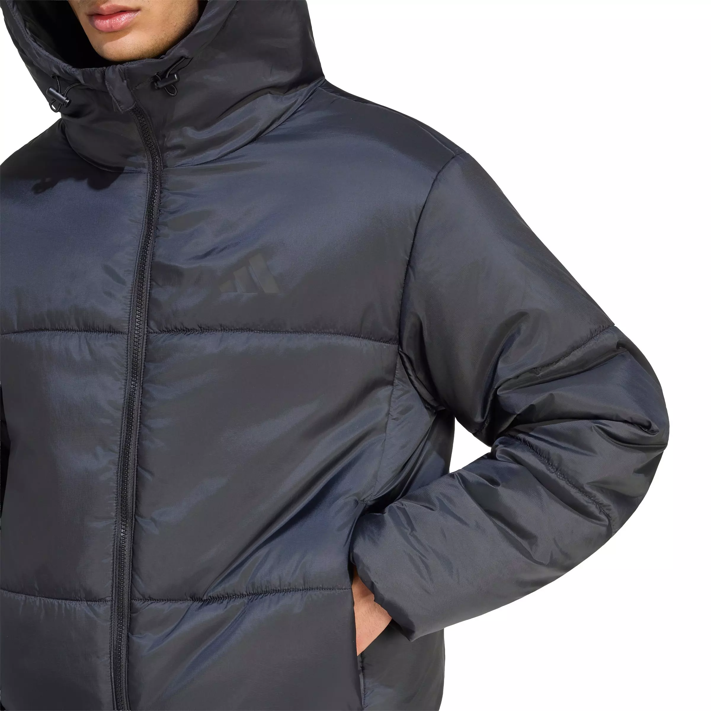 adidas Men's Essentials Highloft Insulated Puffer Jacket - Black - BLACK