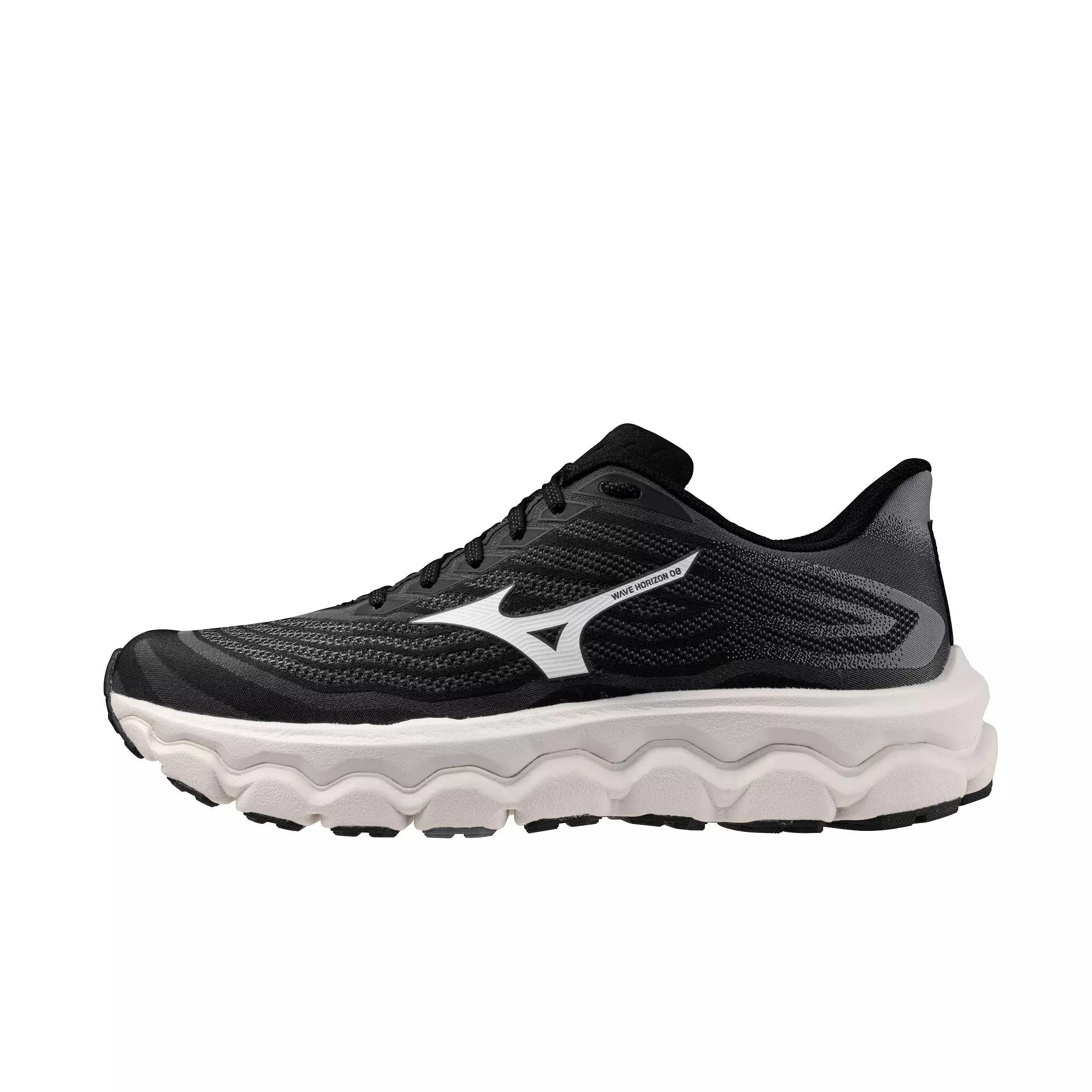 Mizuno Wave Horizon 8 2E "Black/White" Men's Wide Running Shoe - BLACK/WHITE