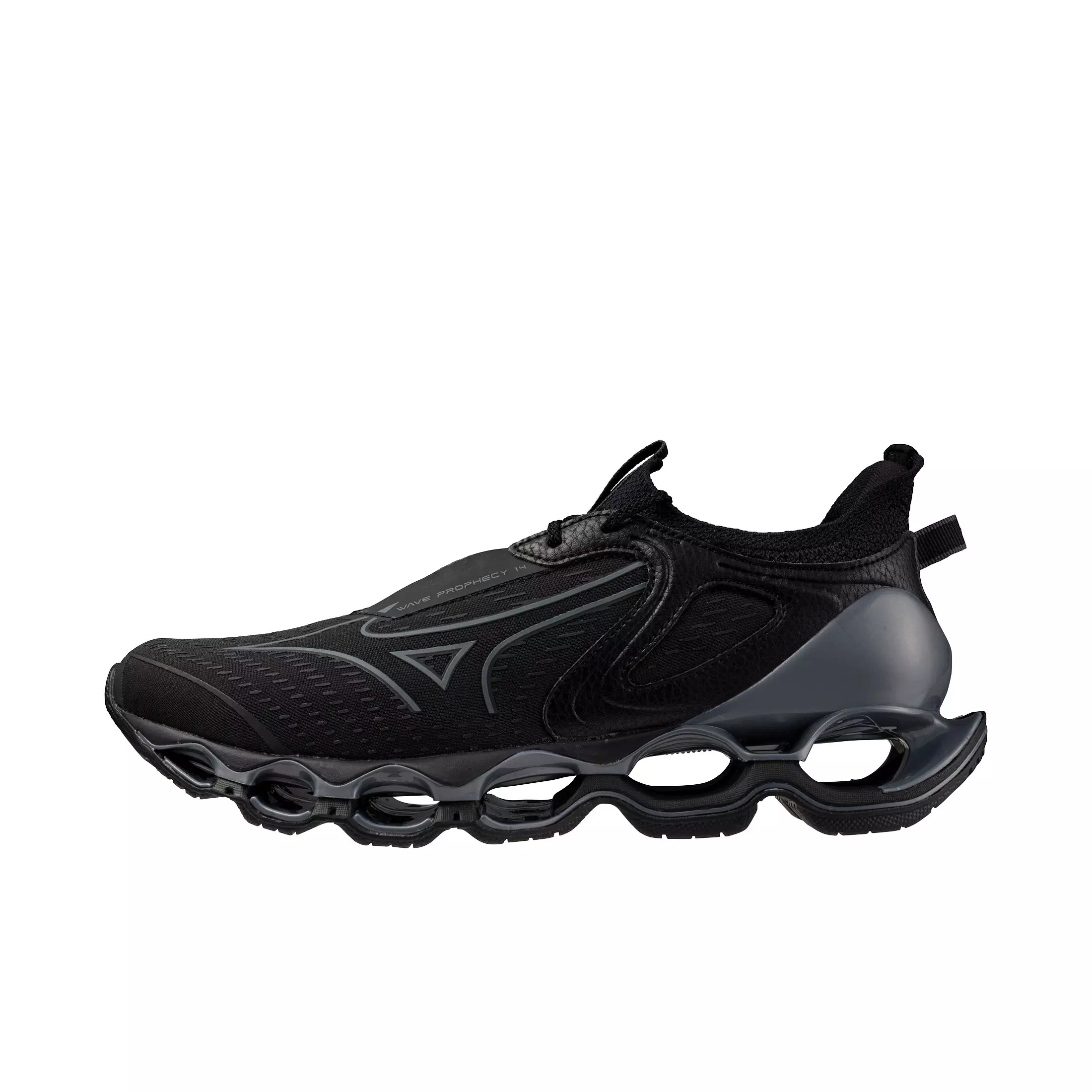 Mizuno Wave Prophecy 14 "Black/Dark Shadow" Men's Running Shoe - BLACK/DK SHADOW