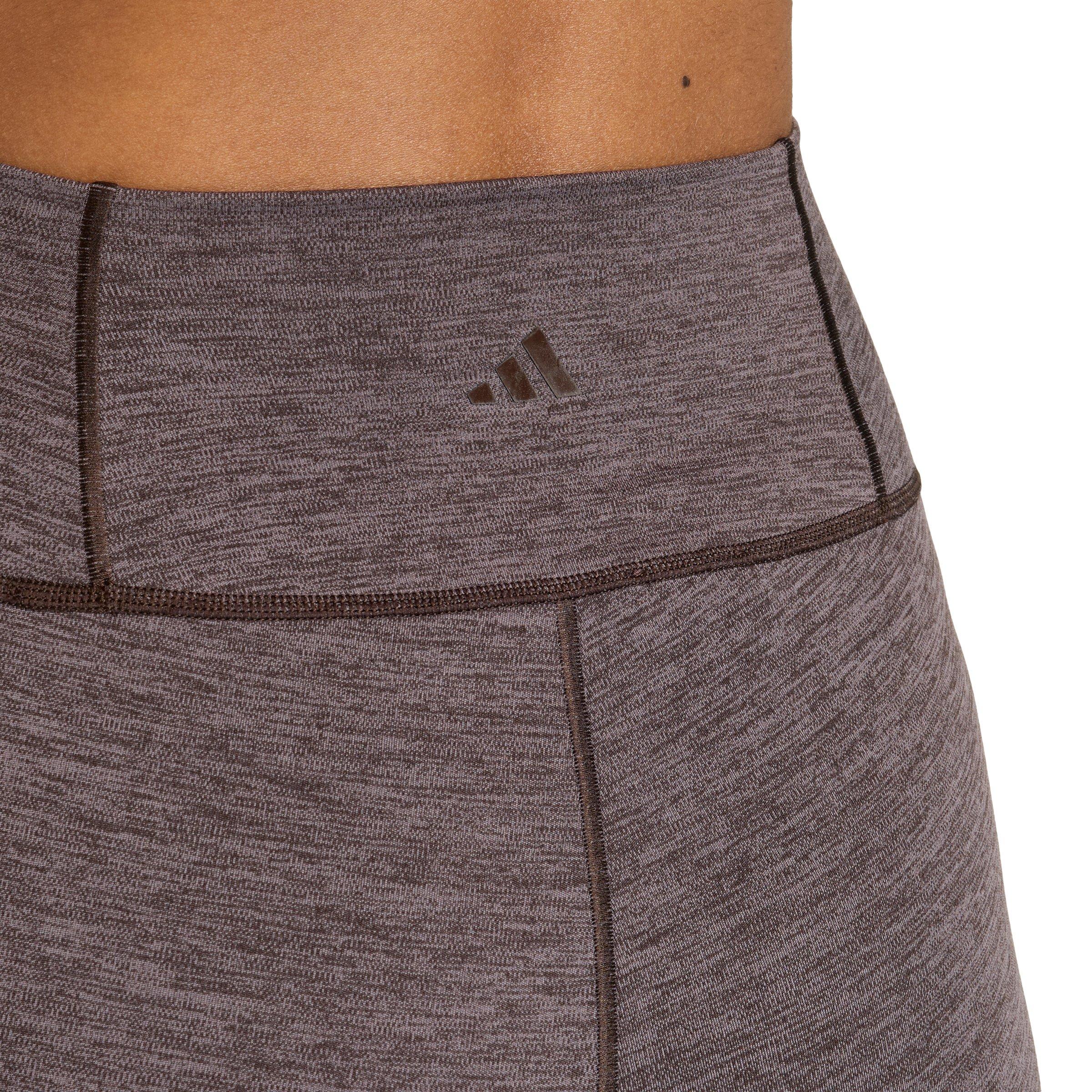 adidas Women's All Me 5-Inch Short Leggings - Brown - BROWN Thumbnail View 4