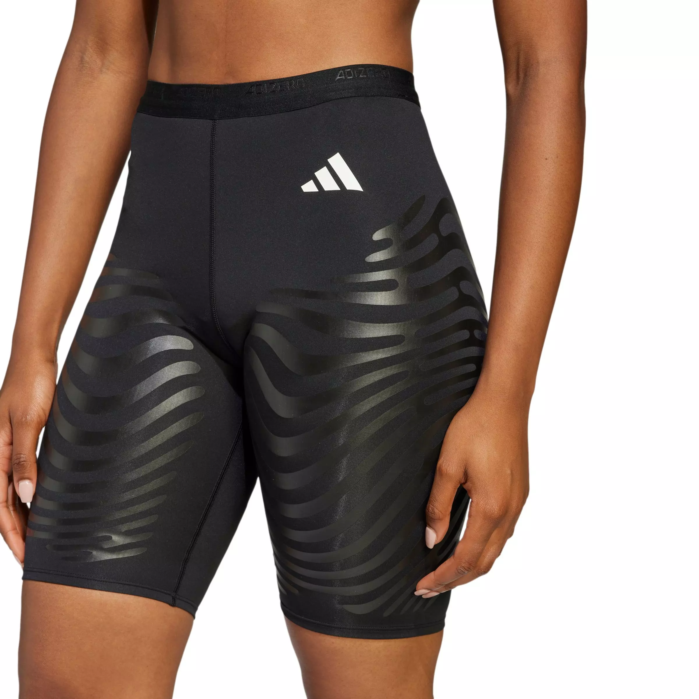 adidas Women's Adizero Control Running Short Leggings-Black - BLACK