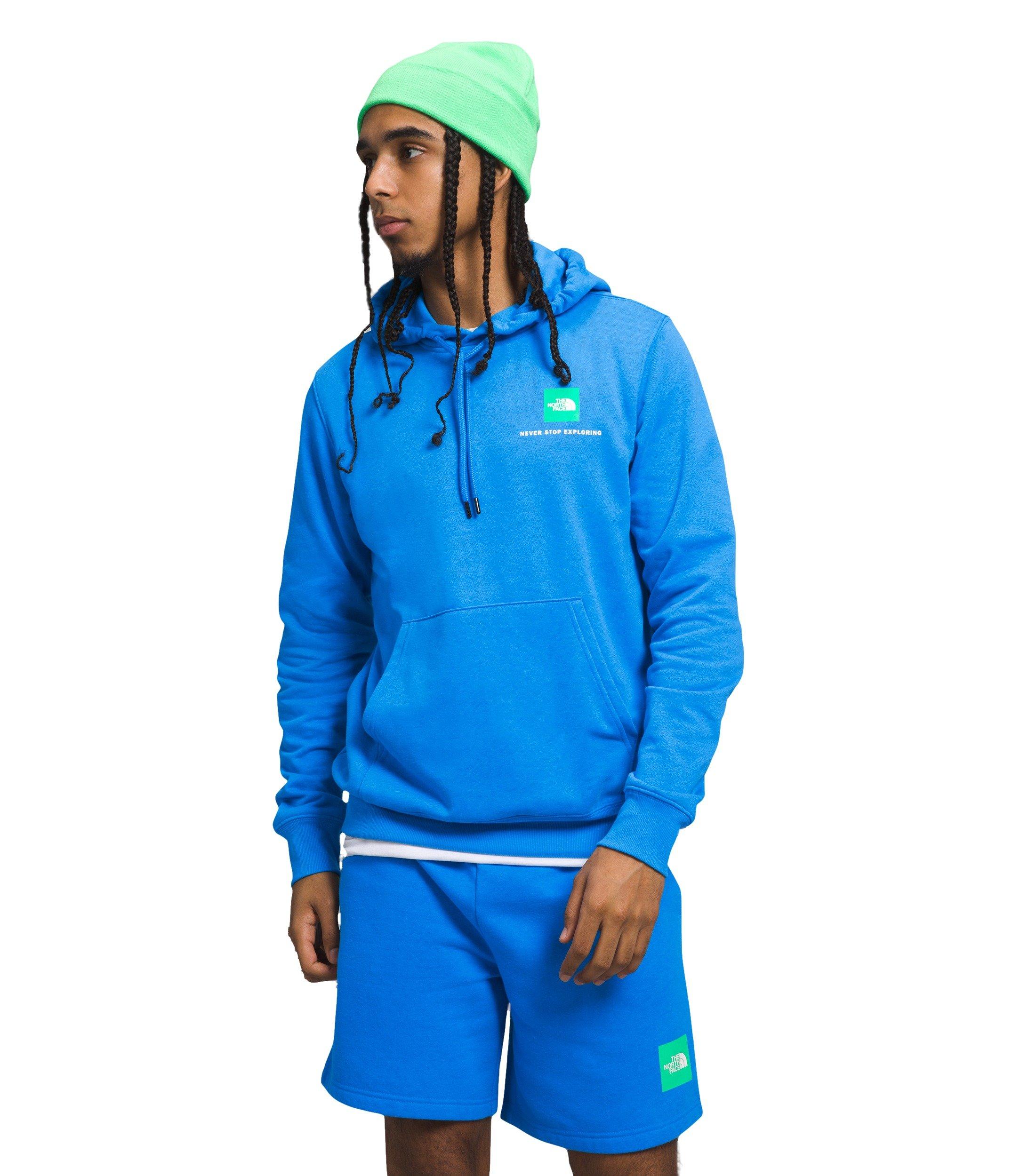 The North Face Men&rsquo;s Box NSE Pullover Hoodie - BLUE/GREEN Thumbnail View 1