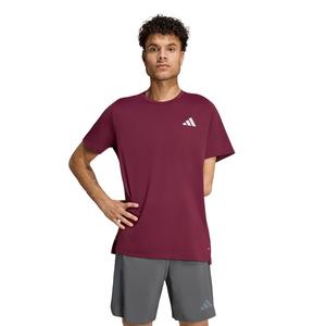 adidas Men's ADI365 Running Climacool Iconic T-Shirt - Maroon - MAROON