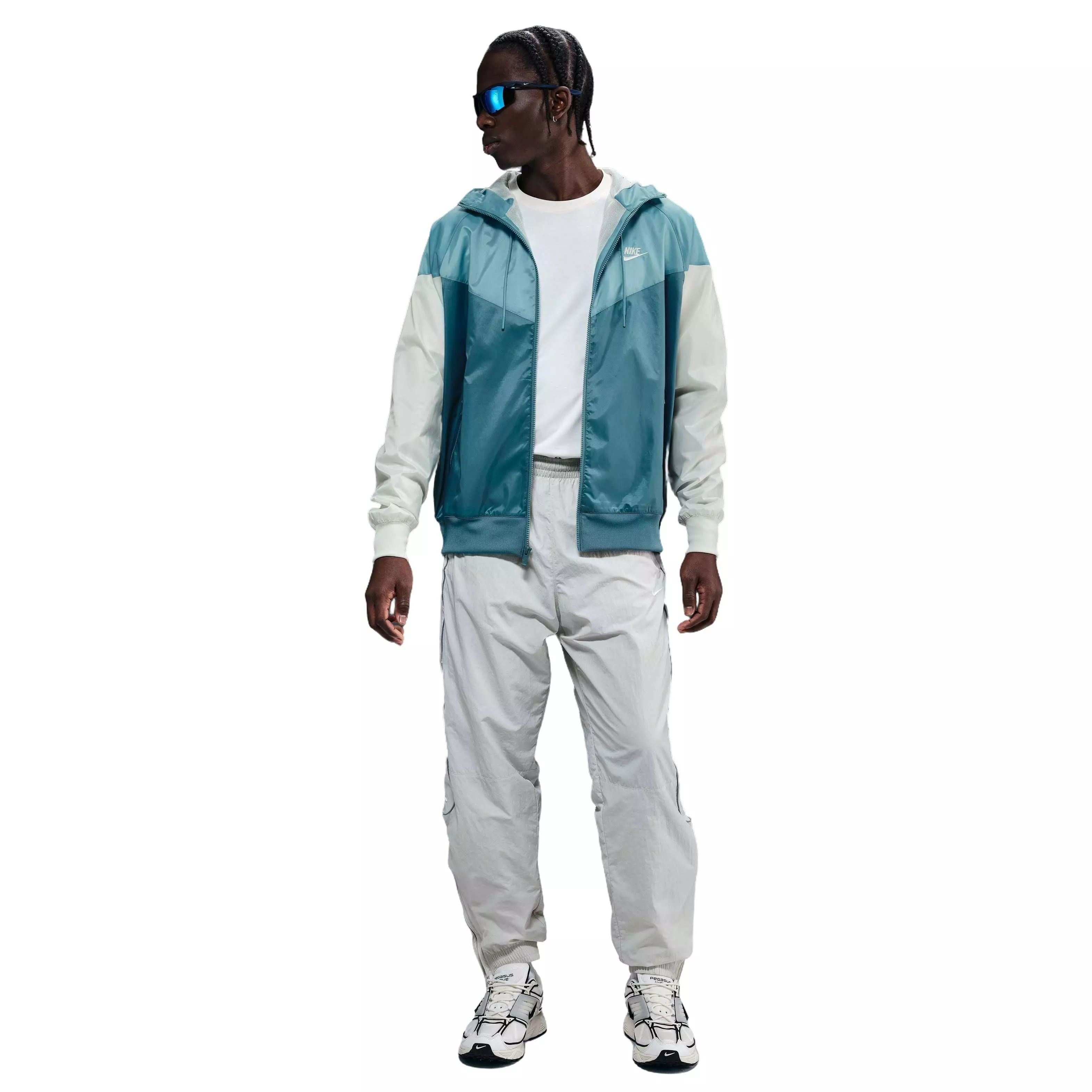 Nike Men's Woven Land WR Hooded Jacket - Blue - BLUE