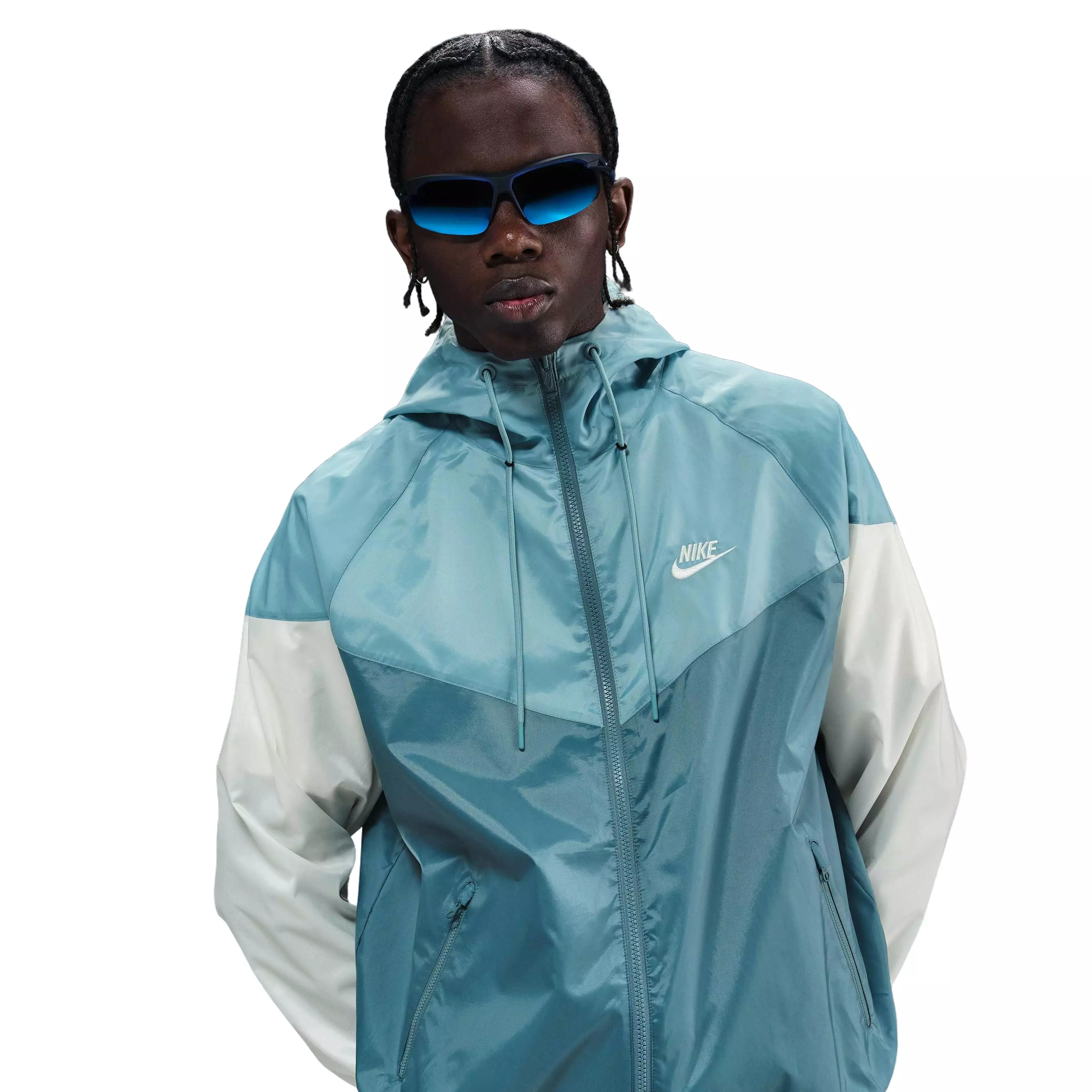 Nike Men's Woven Land WR Hooded Jacket - Blue - BLUE