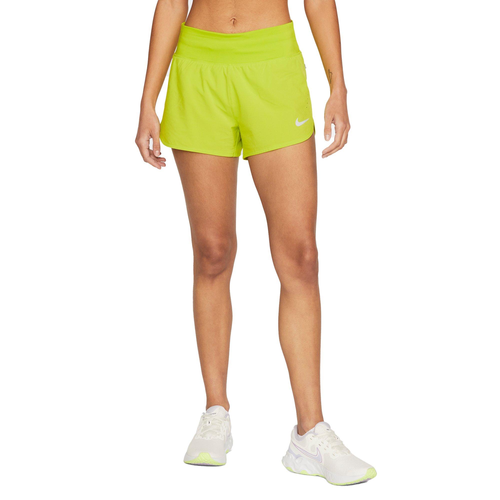 Nike Women's Eclipse 3" Running Shorts - GREEN Thumbnail View 3