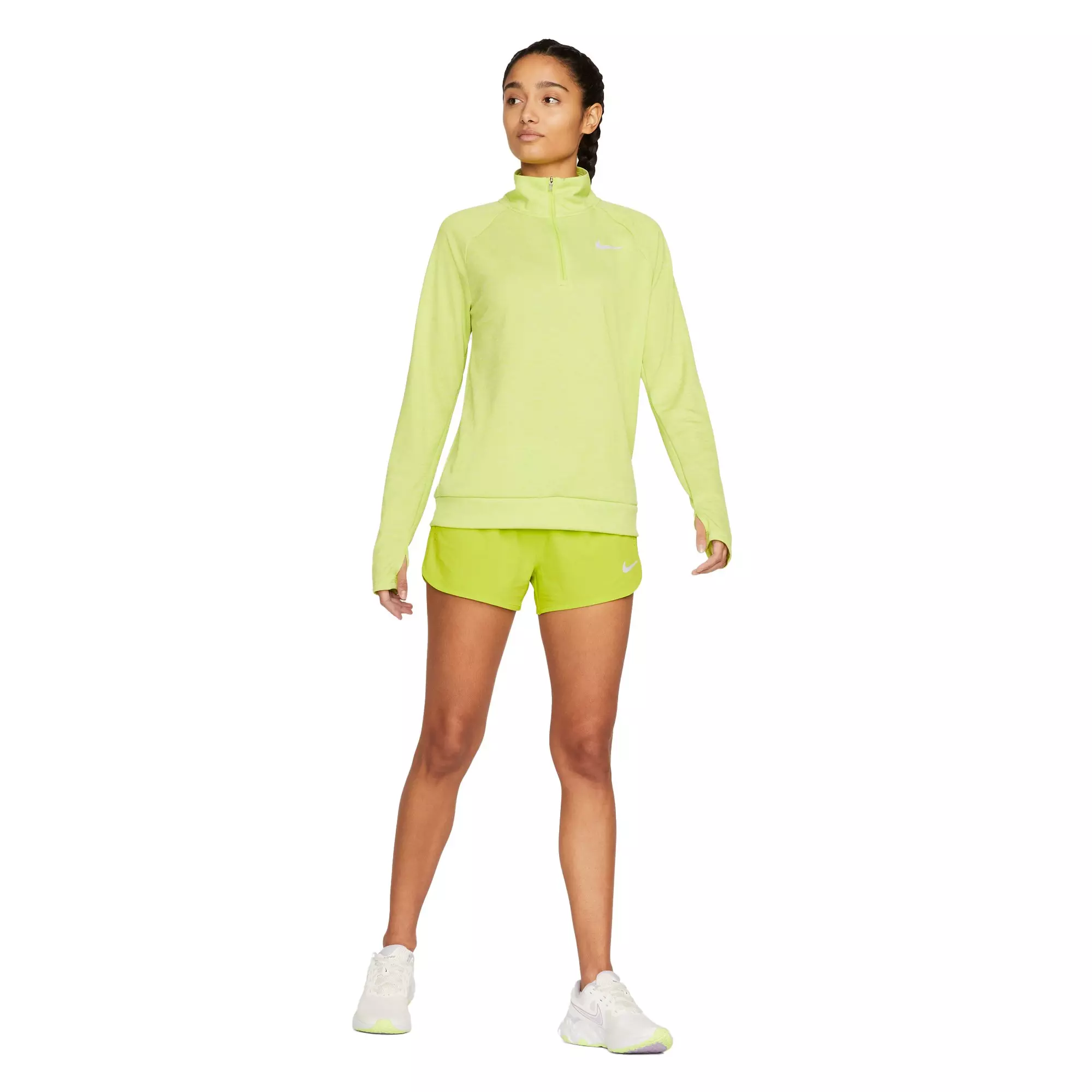 Nike Women's Eclipse 3" Running Shorts - GREEN