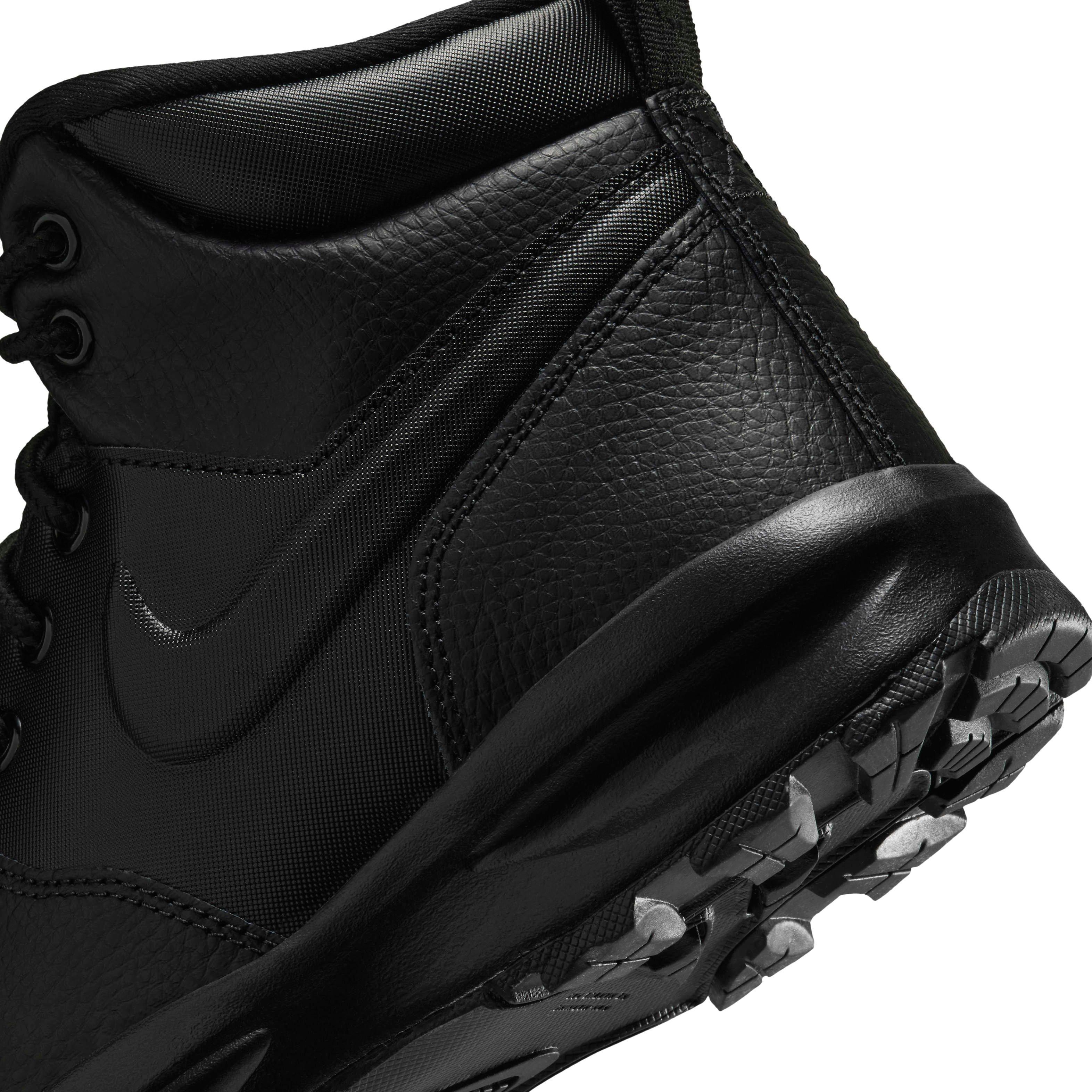 Nike Manoa 17 LTR Black Black Black Grade School Boys Boot Hibbett