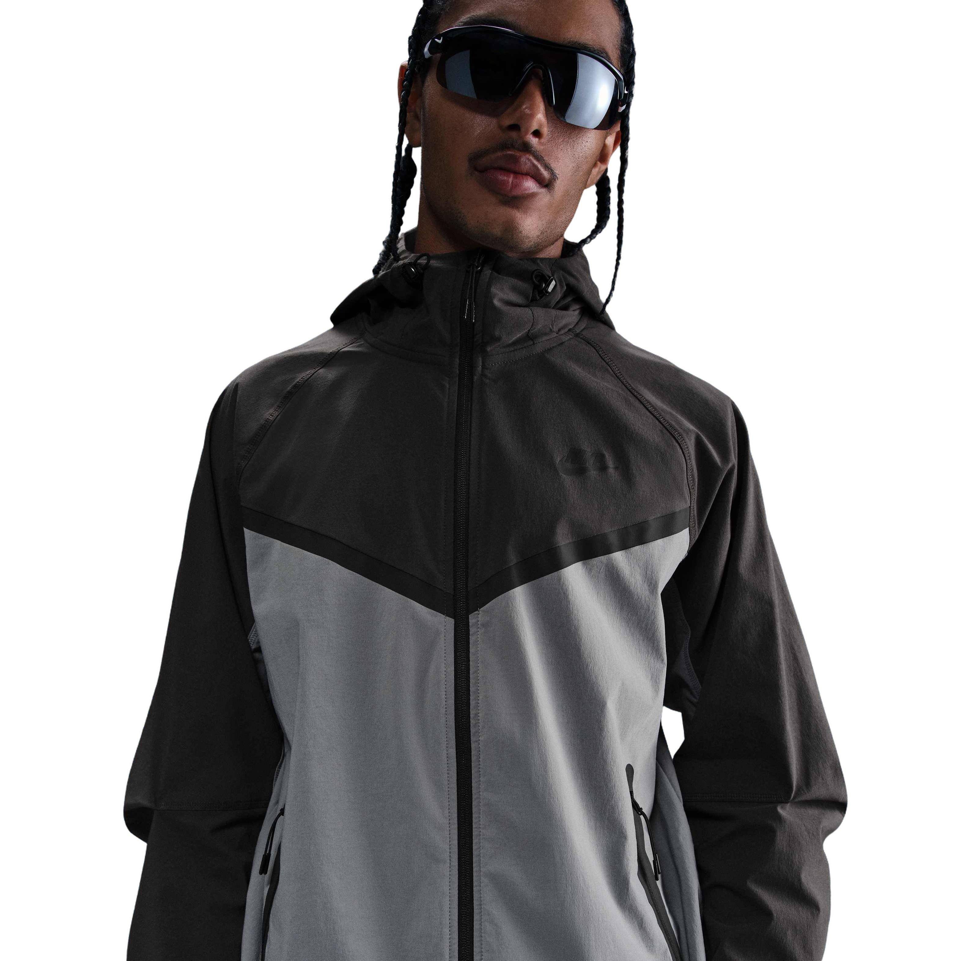 Nike Men's Tech Woven WR Full-Zip Jacket - GREY Thumbnail View 1