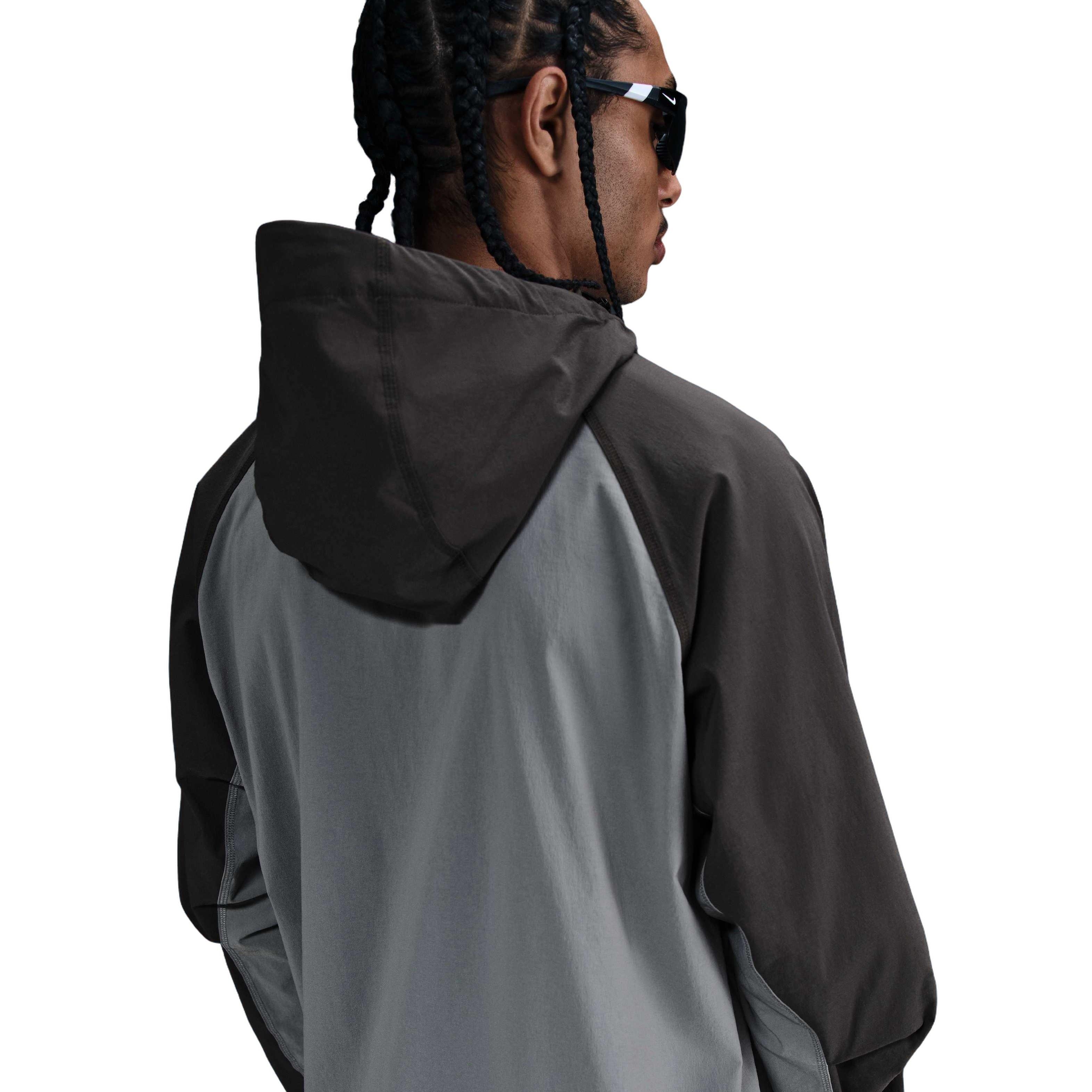 Nike Men's Tech Woven WR Full-Zip Jacket - GREY Thumbnail View 2