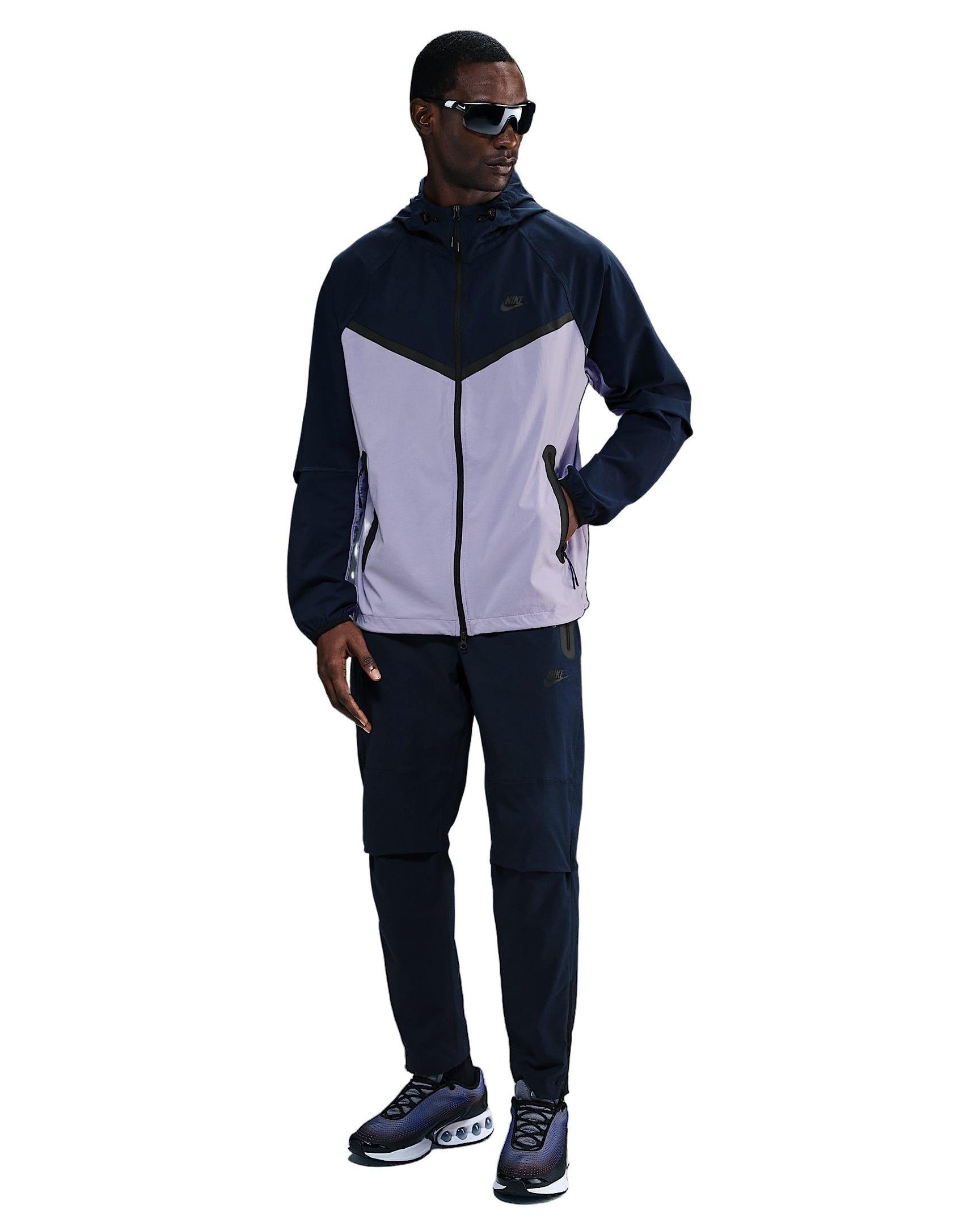 Nike Men's Tech Woven WR Full-Zip Jacket - PURPLE Thumbnail View 1