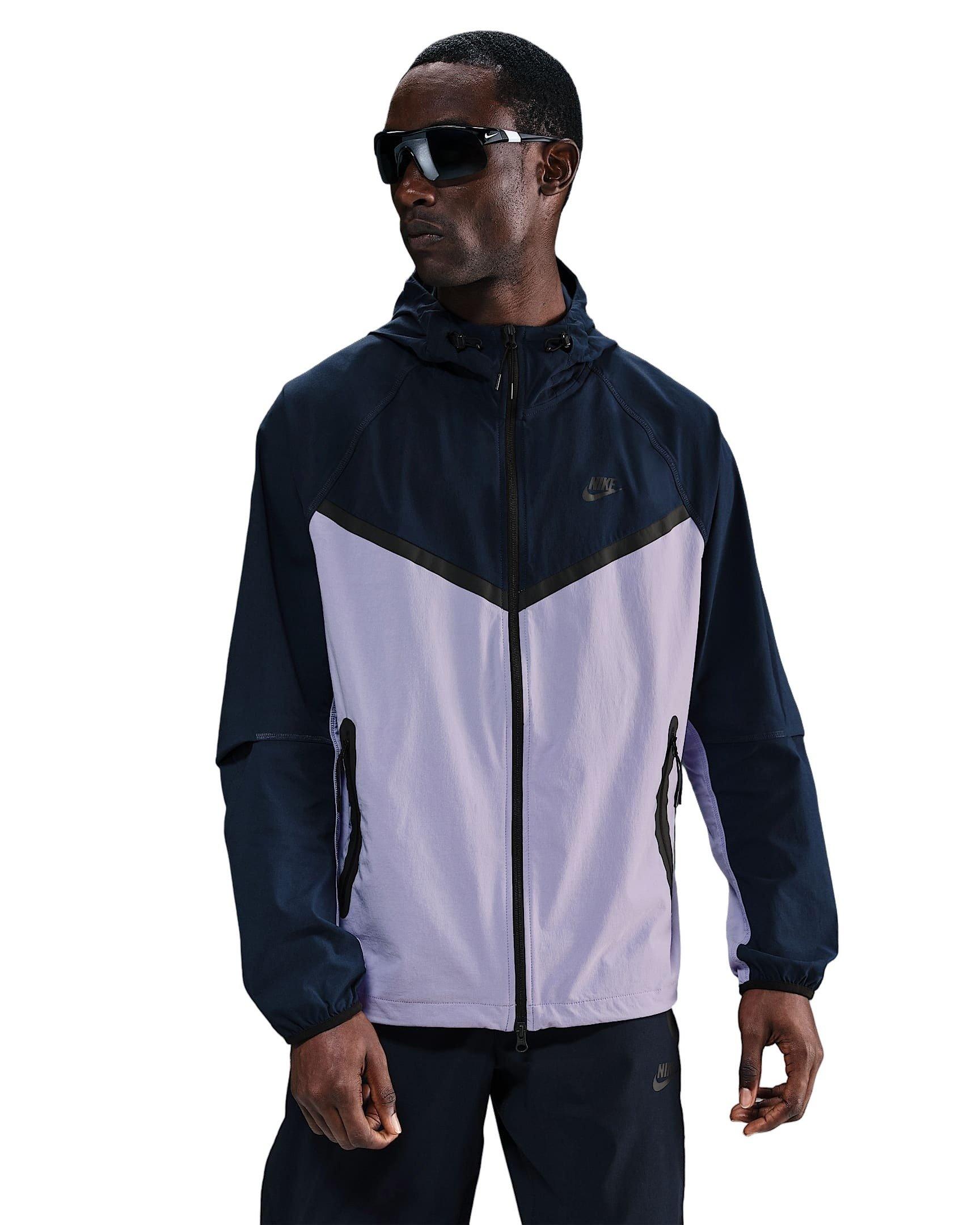 Nike Men's Tech Woven WR Full-Zip Jacket - PURPLE Thumbnail View 3