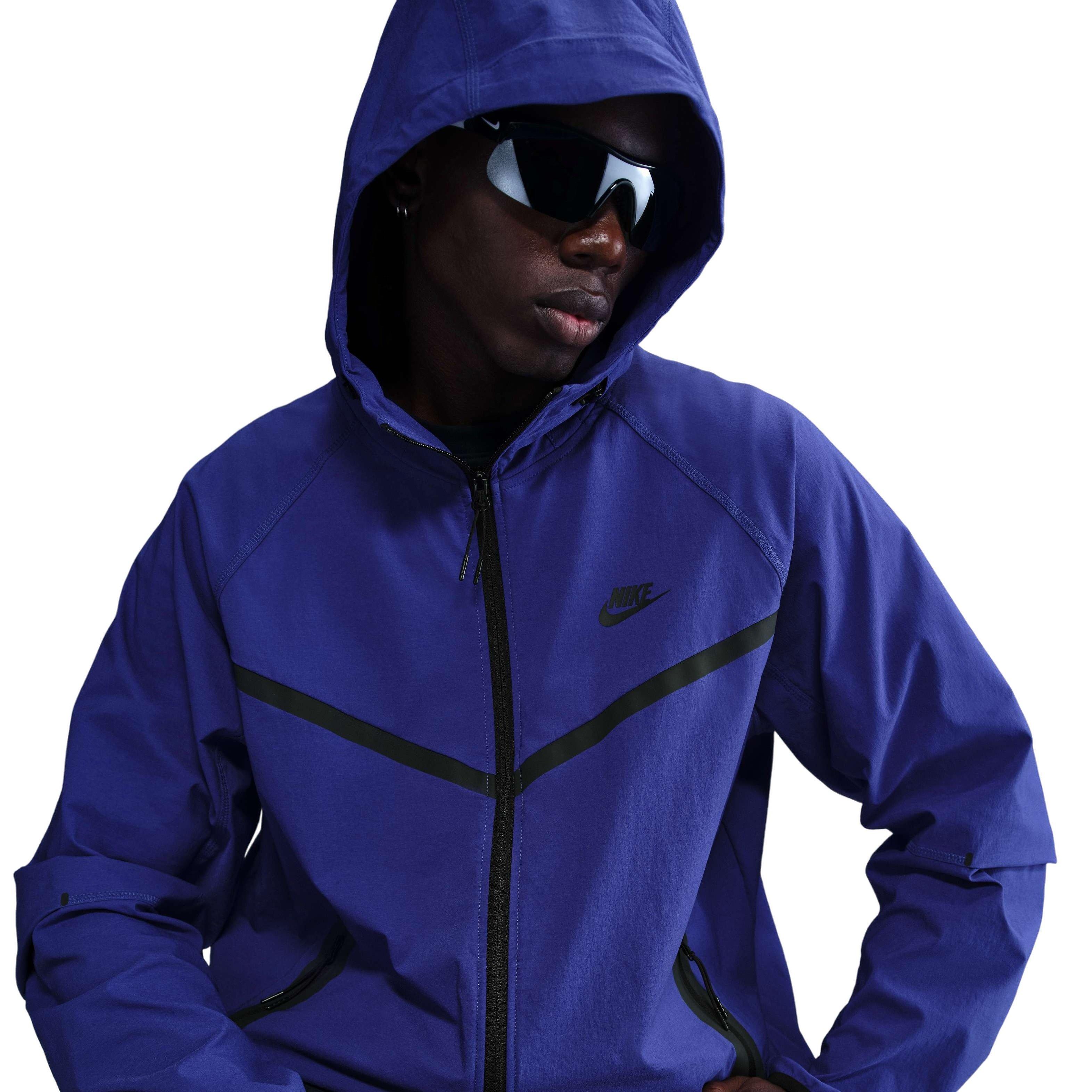 Nike Men's Tech Woven WR Full-Zip Jacket - DK PURPLE Thumbnail View 3