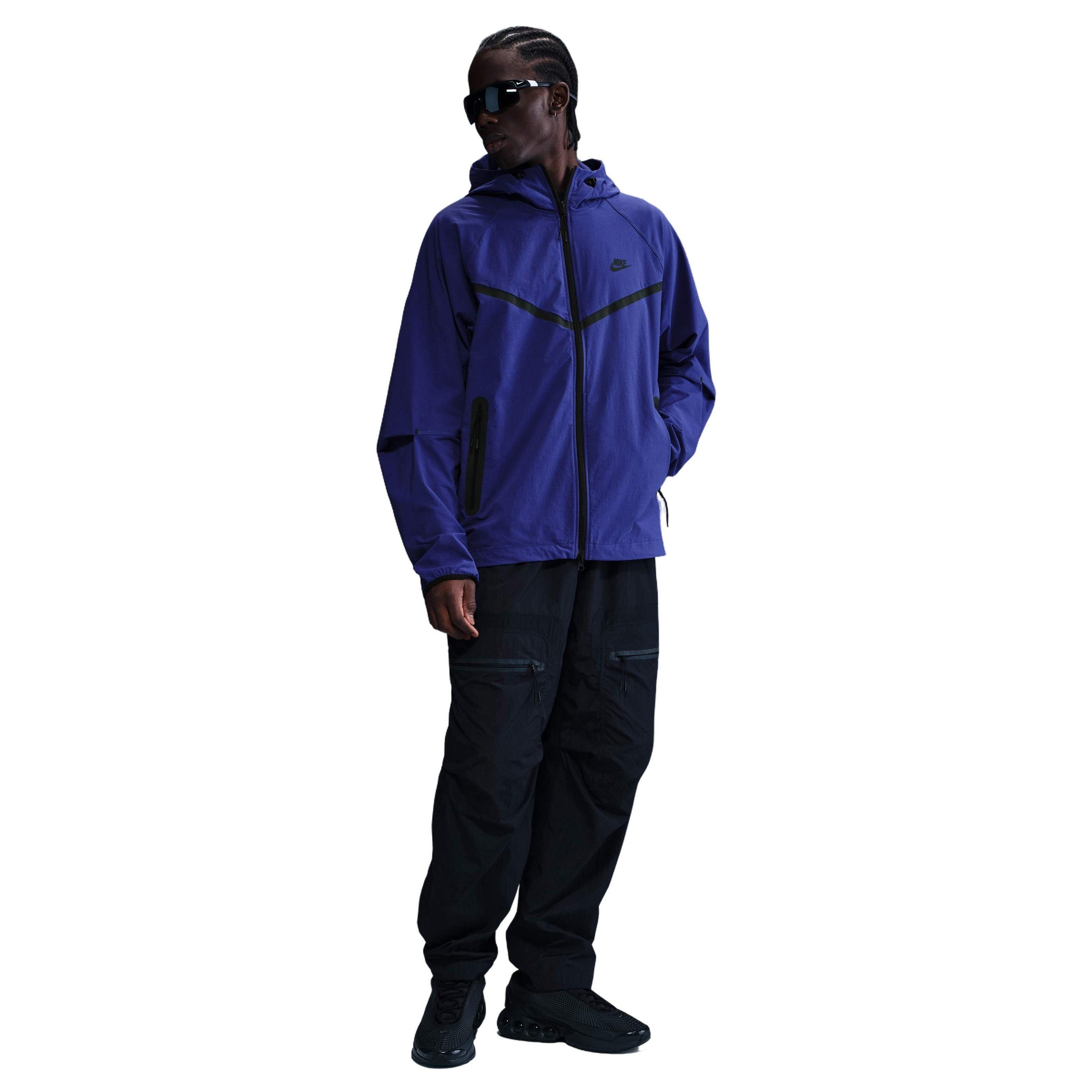 Nike Men's Tech Woven WR Full-Zip Jacket - DK PURPLE Thumbnail View 4