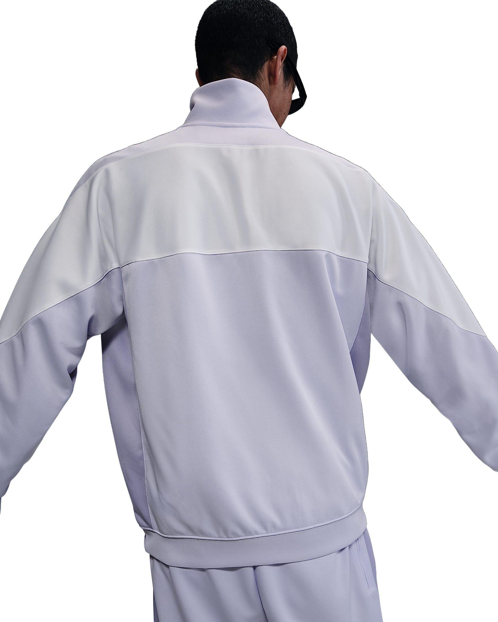 Nike Air Men's Poly-Knit Full-Zip Jacket -Purple - PURPLE Thumbnail View 2