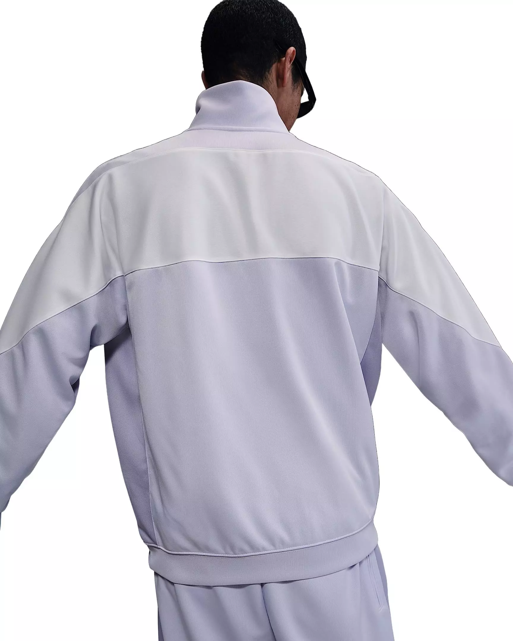 Nike Air Men's Poly-Knit Full-Zip Jacket -Purple - PURPLE