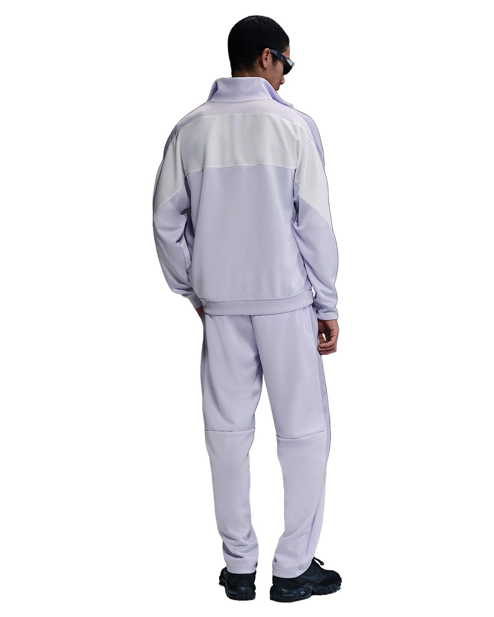 Nike Air Men's Poly-Knit Full-Zip Jacket -Purple - PURPLE Thumbnail View 5