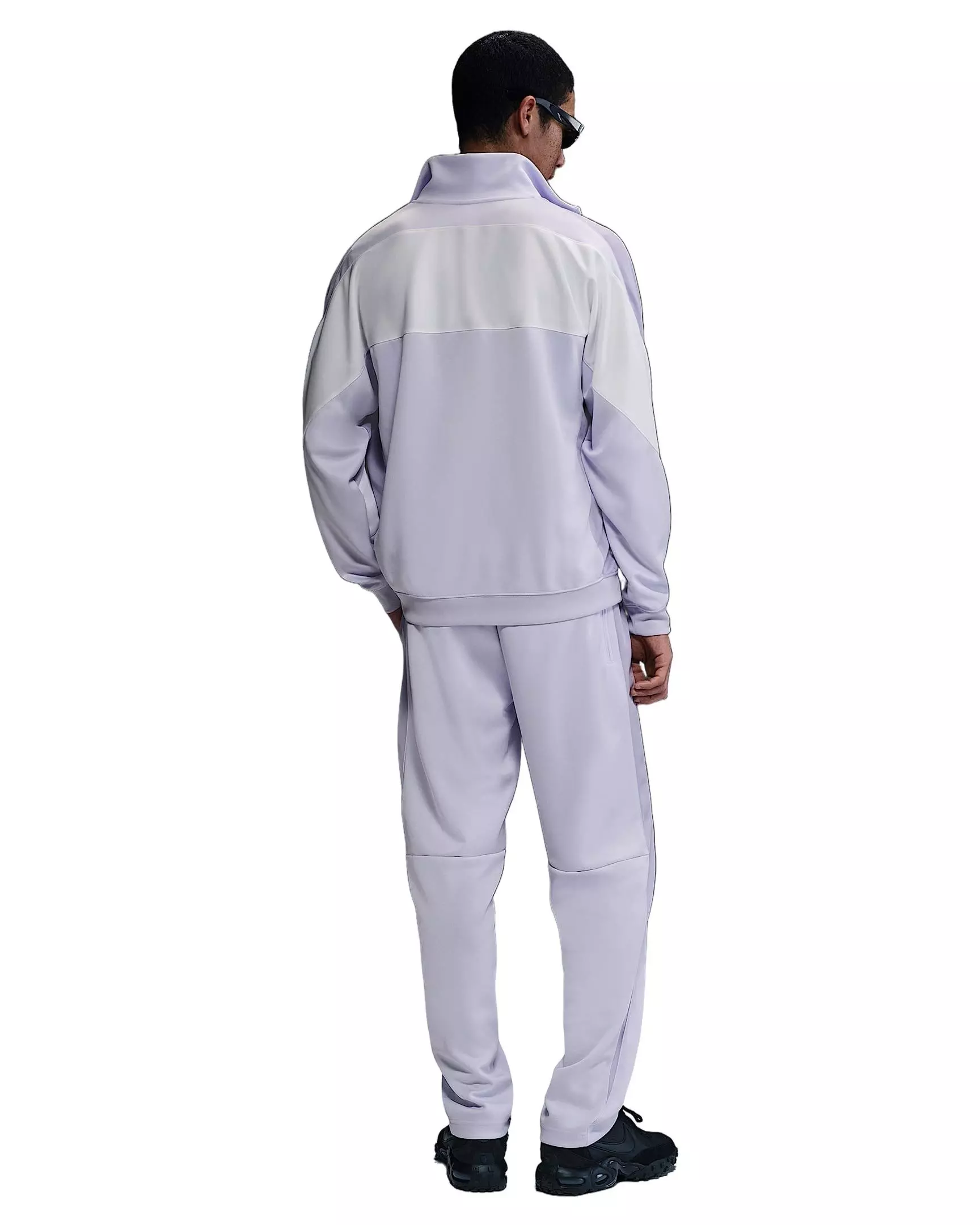 Nike Air Men's Poly-Knit Full-Zip Jacket -Purple - PURPLE