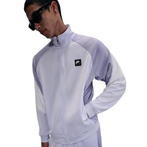 Nike Air Men's Poly-Knit Full-Zip Jacket -Purple